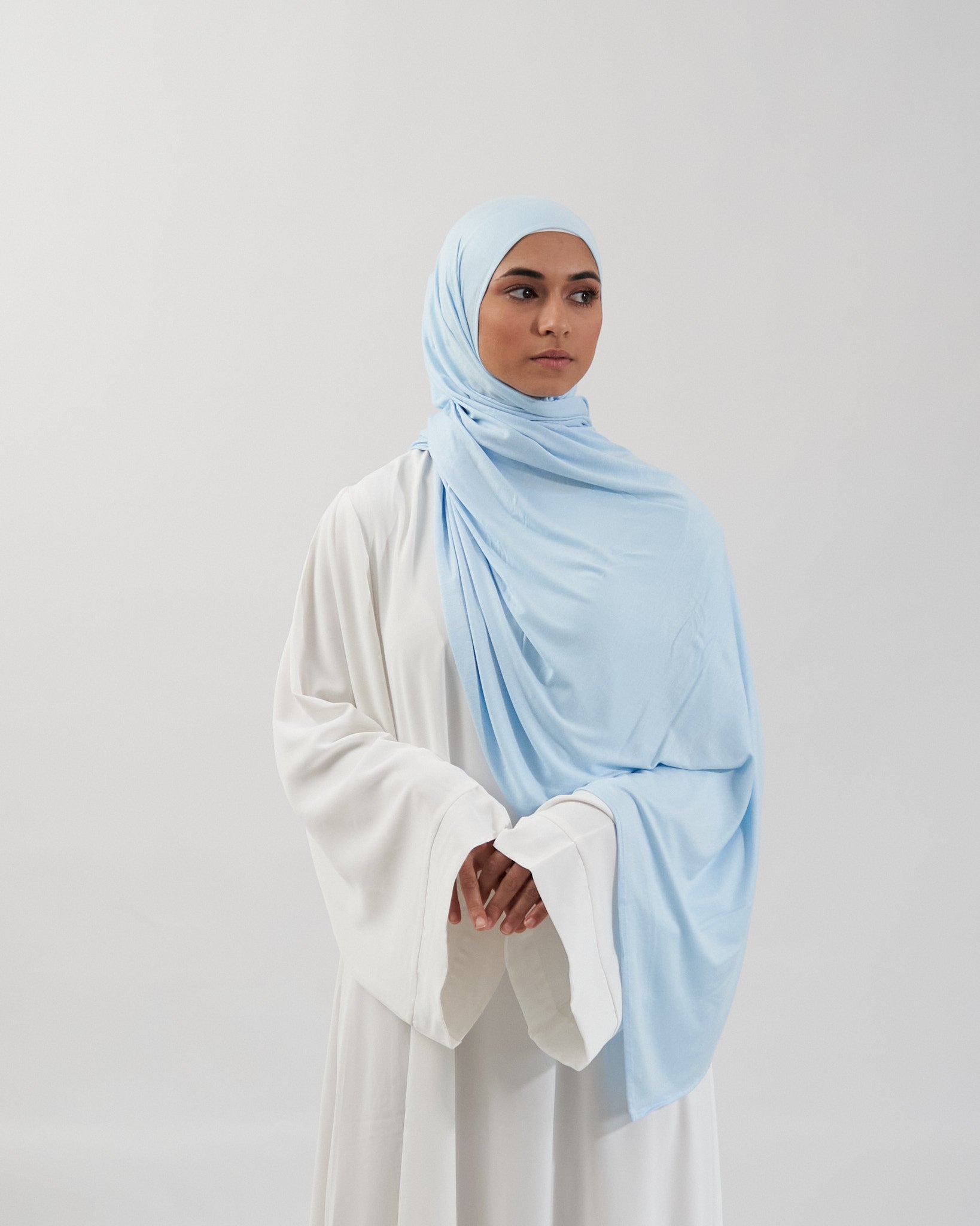 Premium Jersey Hijab - Sky Blue Scarves Fajr Noor
