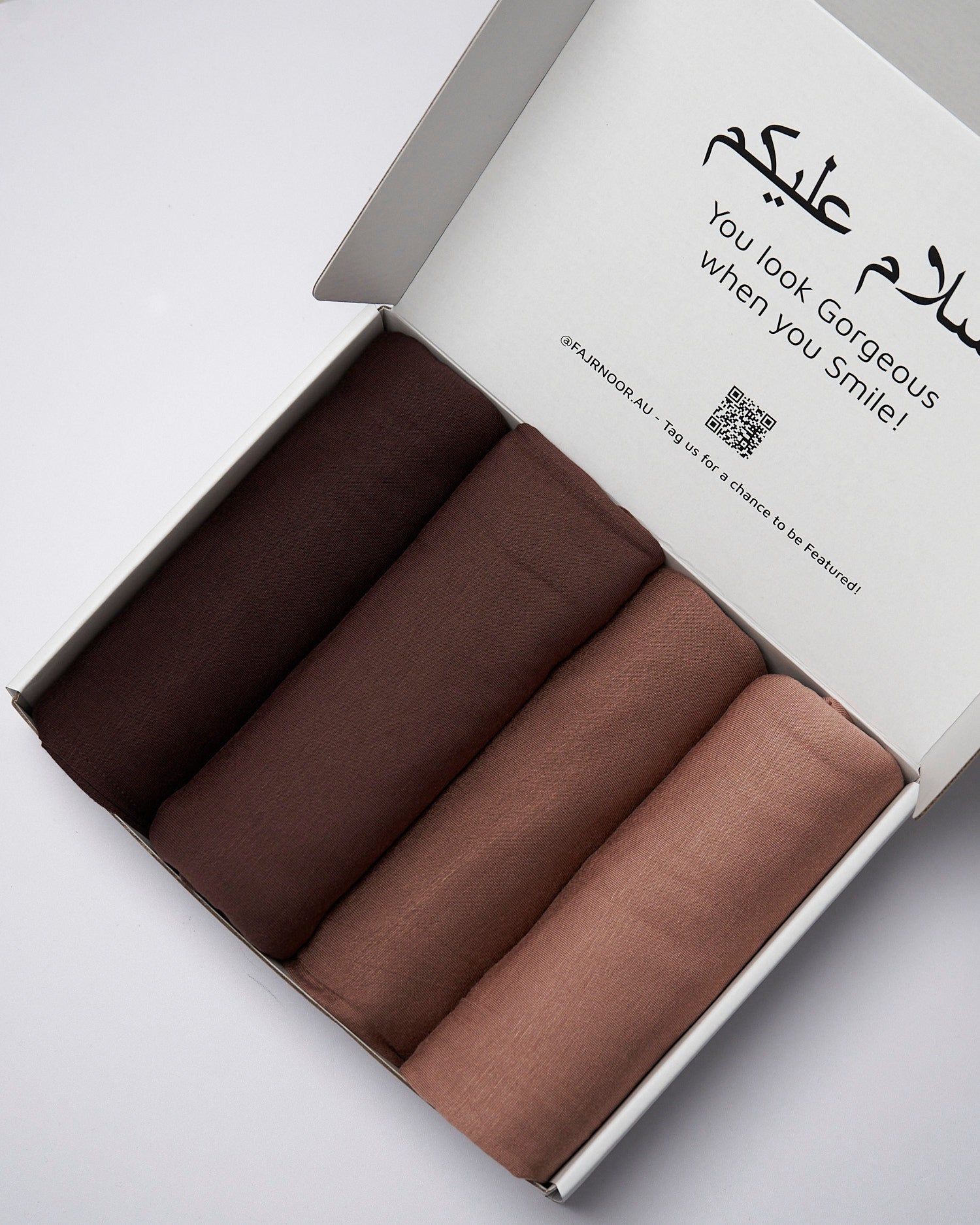 Nude Jersey Hijab Box Hijab Box Fajr Noor