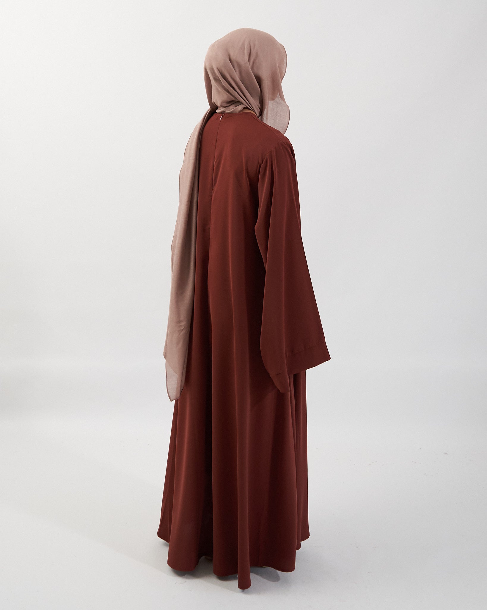 Khatijah Abaya - Chocolate Closed Abaya Fajr Noor