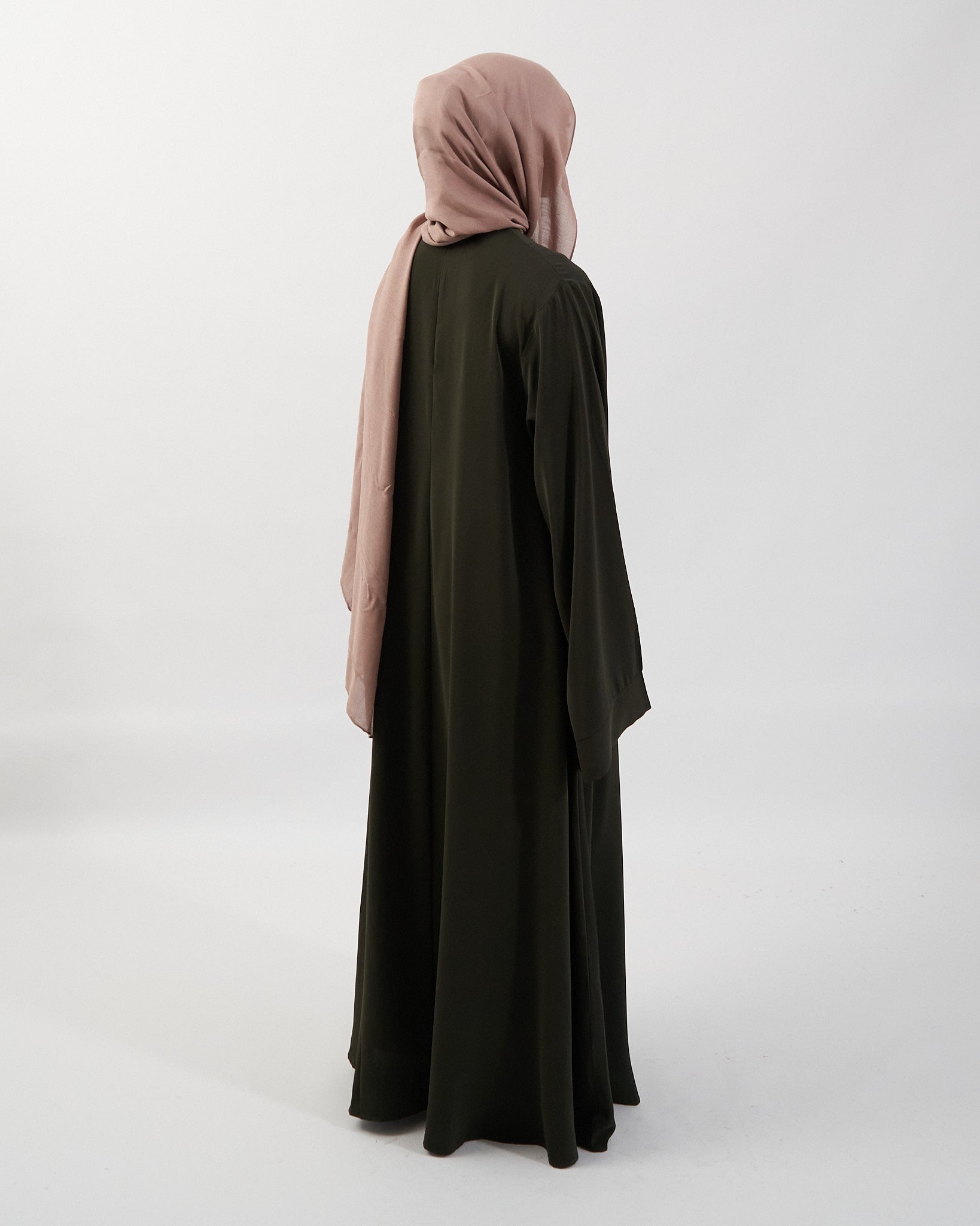 Khatijah Abaya - Khaki Closed Abaya Fajr Noor