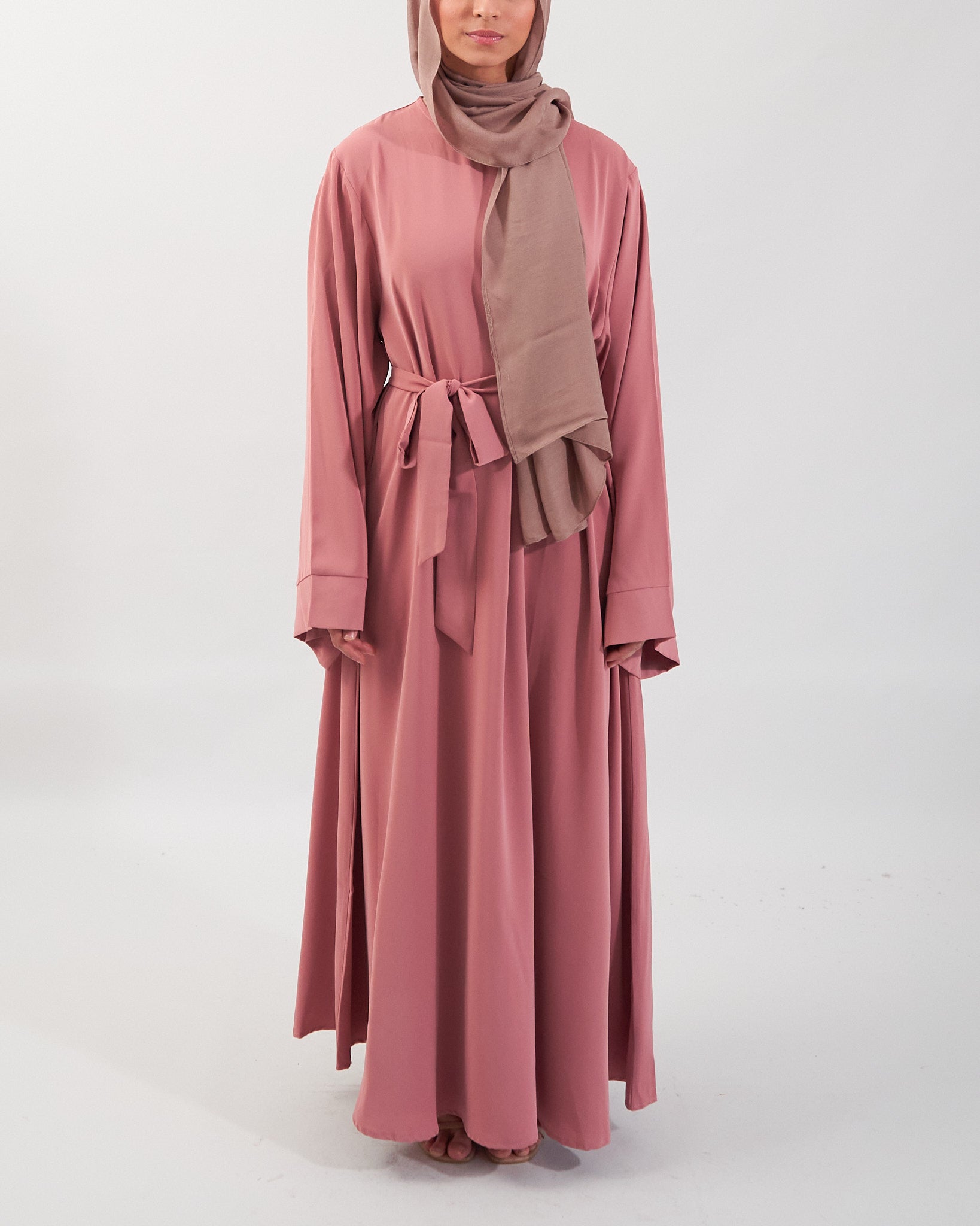 Khatijah Abaya - Pink Closed Abaya Fajr Noor