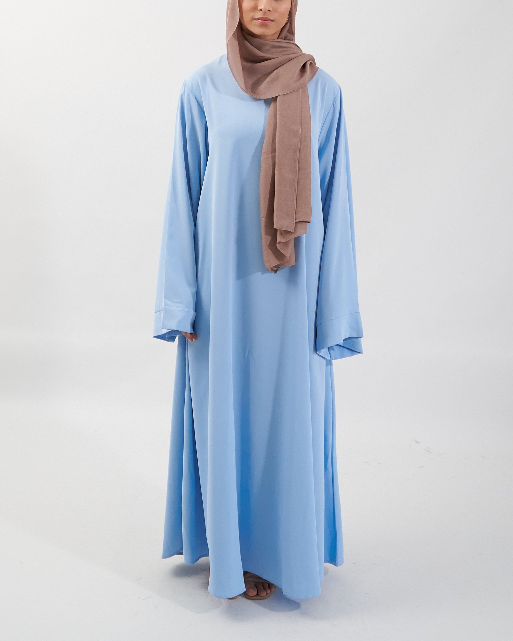 Khatijah Abaya - Sky Blue Closed Abaya Fajr Noor