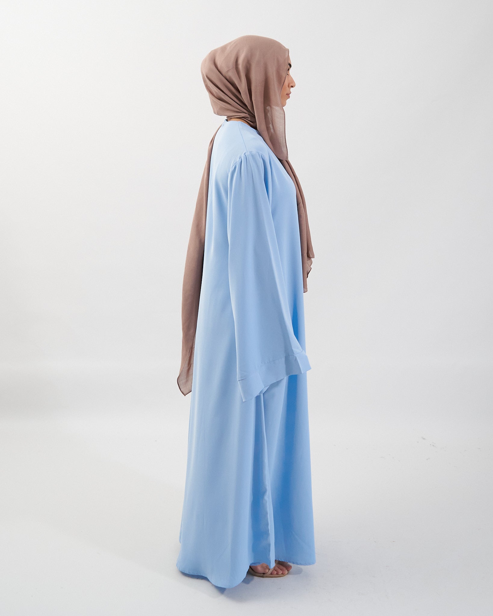 Khatijah Abaya - Sky Blue Closed Abaya Fajr Noor