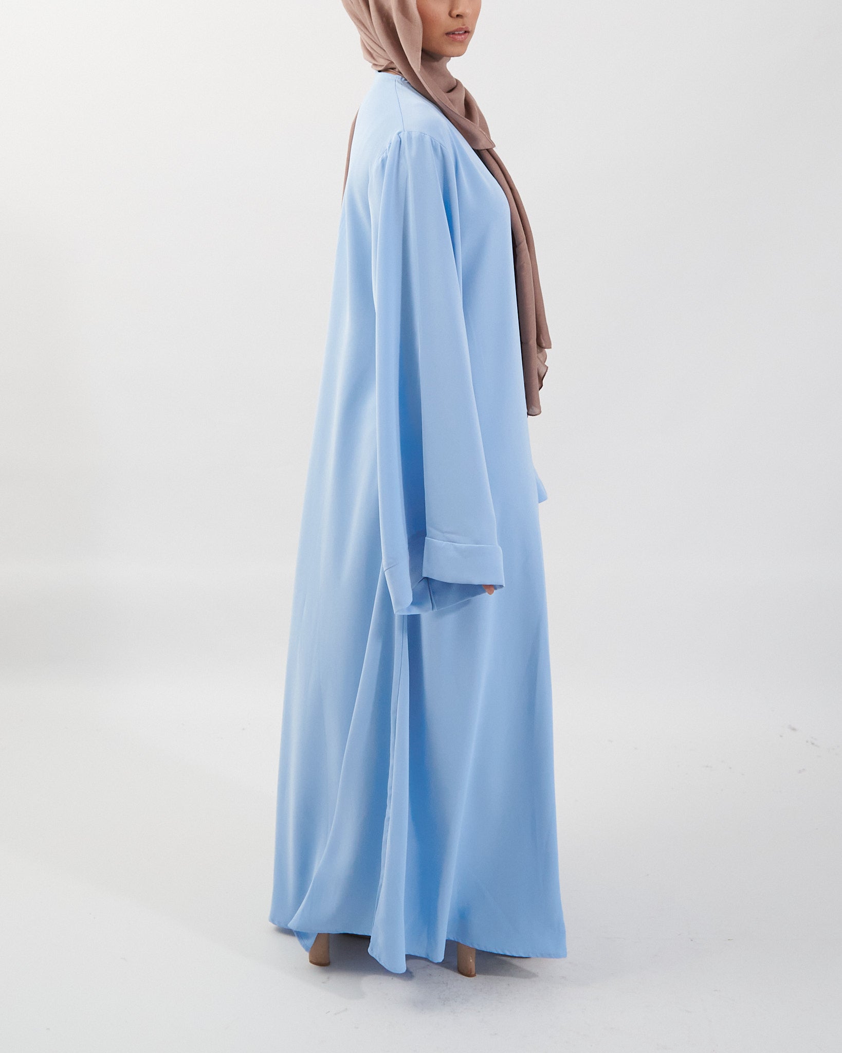 Khatijah Abaya - Sky Blue Closed Abaya Fajr Noor
