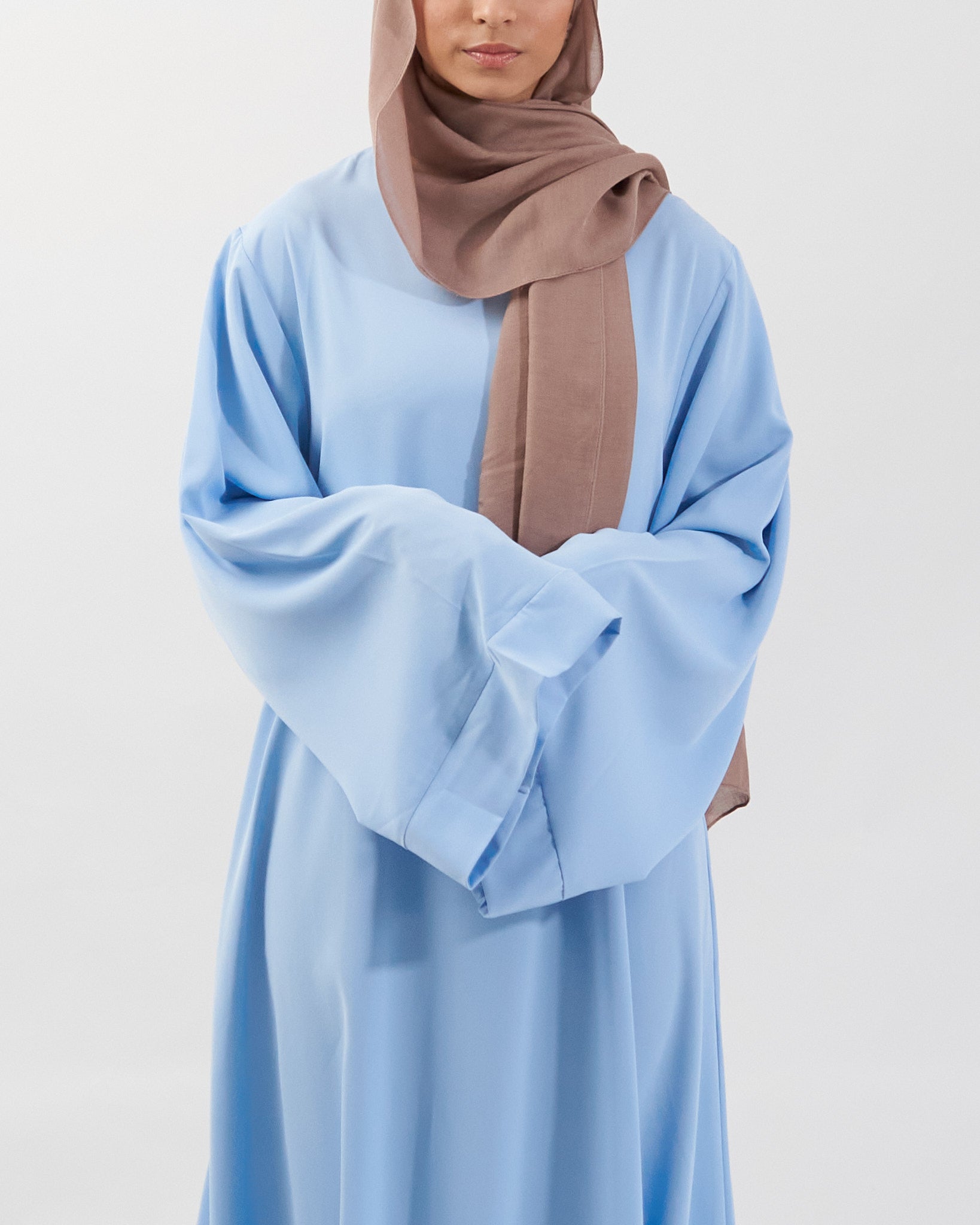 Khatijah Abaya - Sky Blue Closed Abaya Fajr Noor