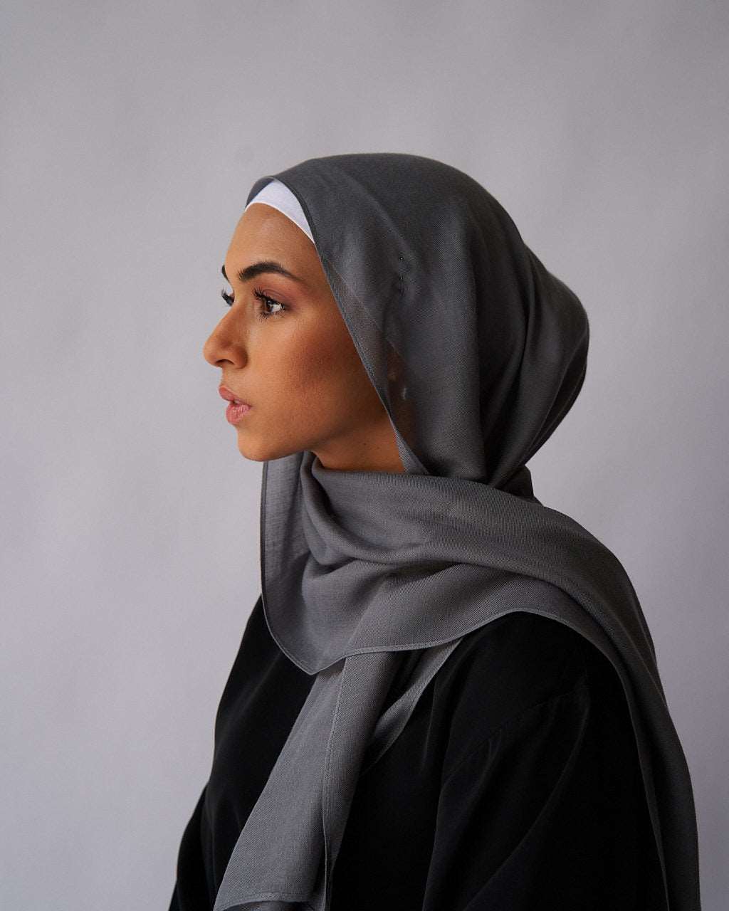 Premium Modal Hijab - Stone Grey Scarves Fajr Noor