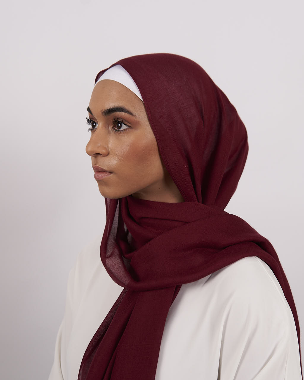 Modal Hijab - Maroon - Scarves - Fajr Noor