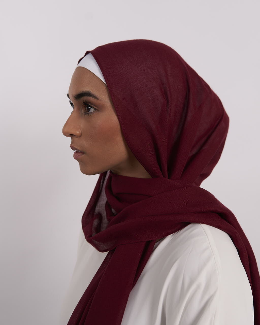 Modal Hijab - Maroon - Scarves - Fajr Noor