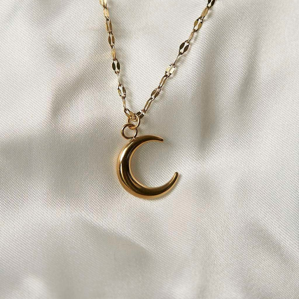 Crescent Moon Necklace Necklace Fajr Noor