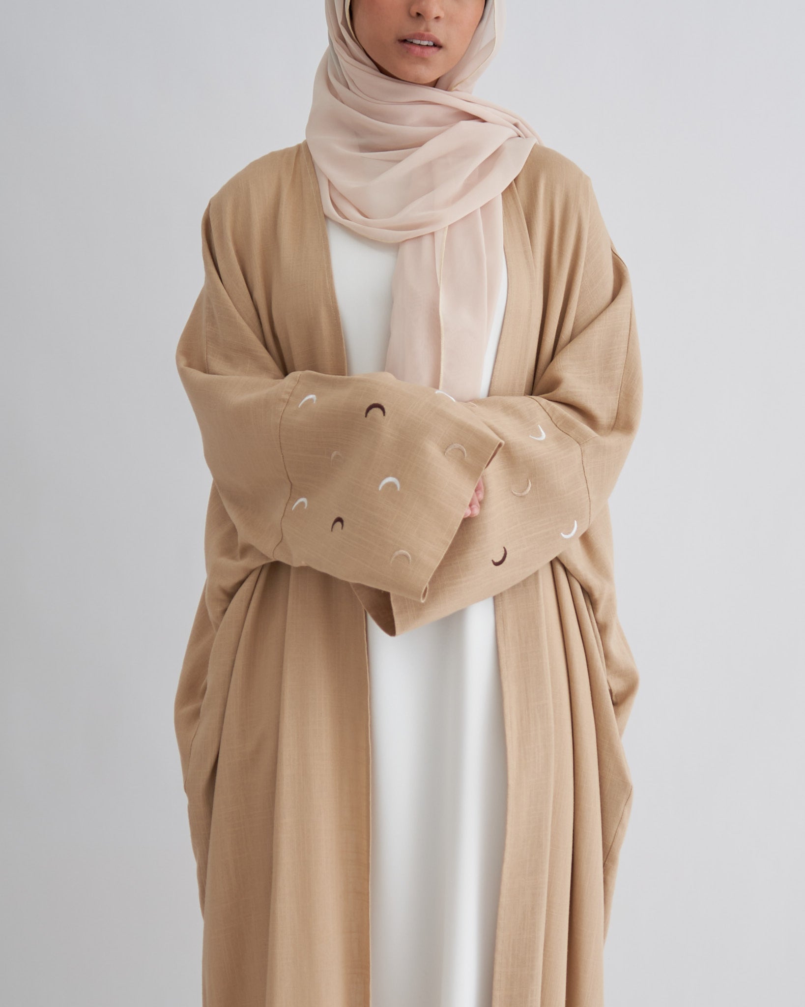 Moon Abaya with Hijab - Beige
