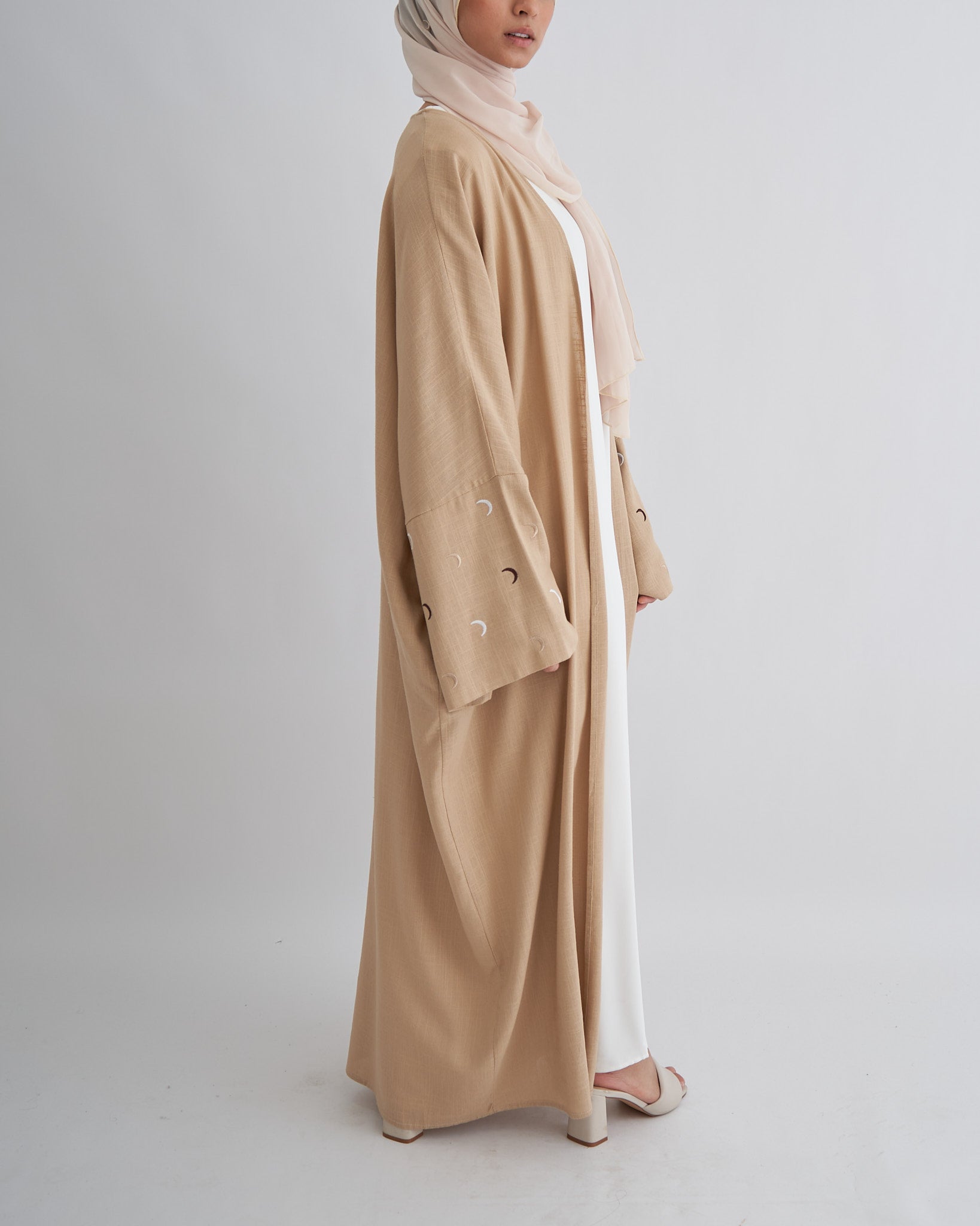 Moon Abaya with Hijab - Beige