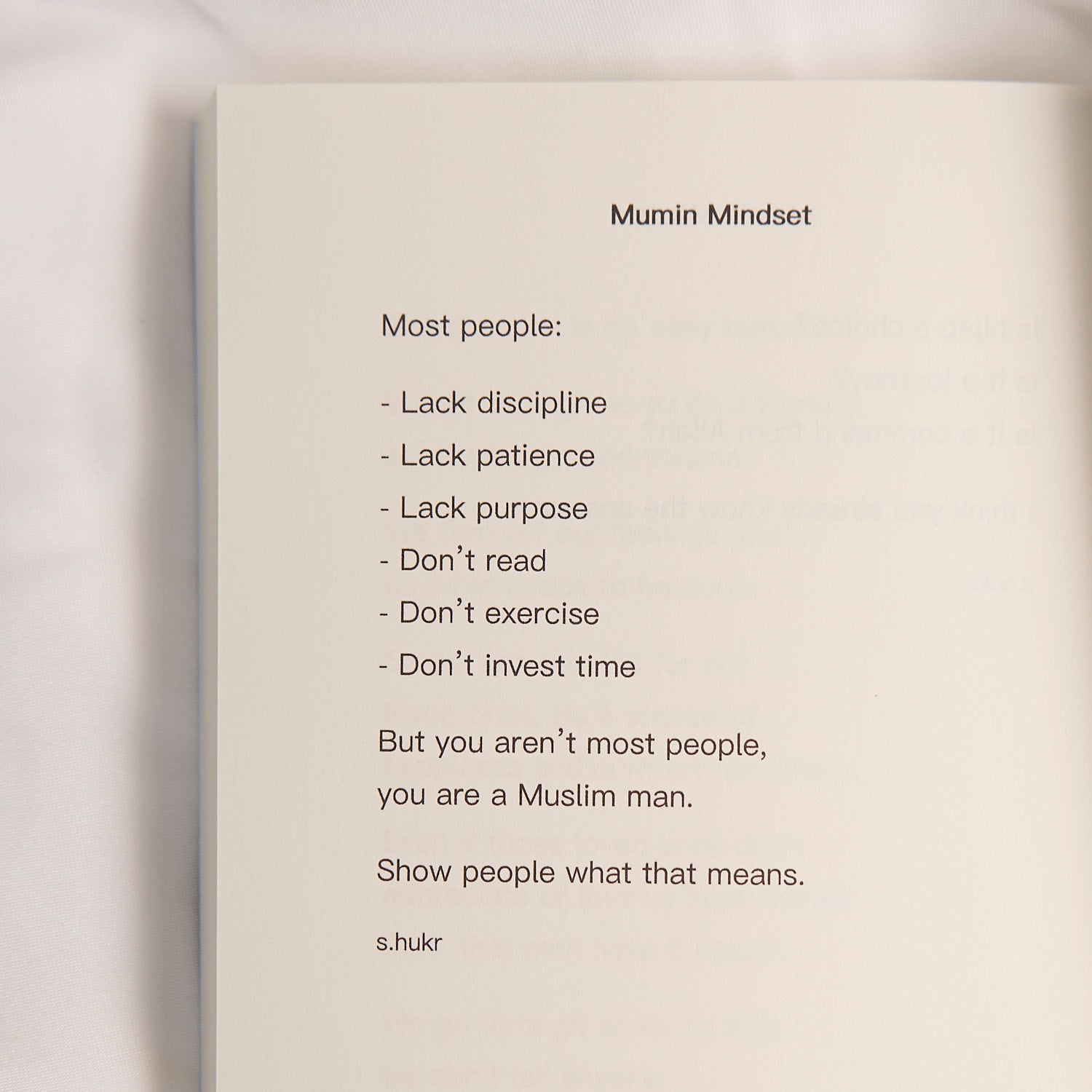 Mumin Mindset Islamic Book Fajr Noor
