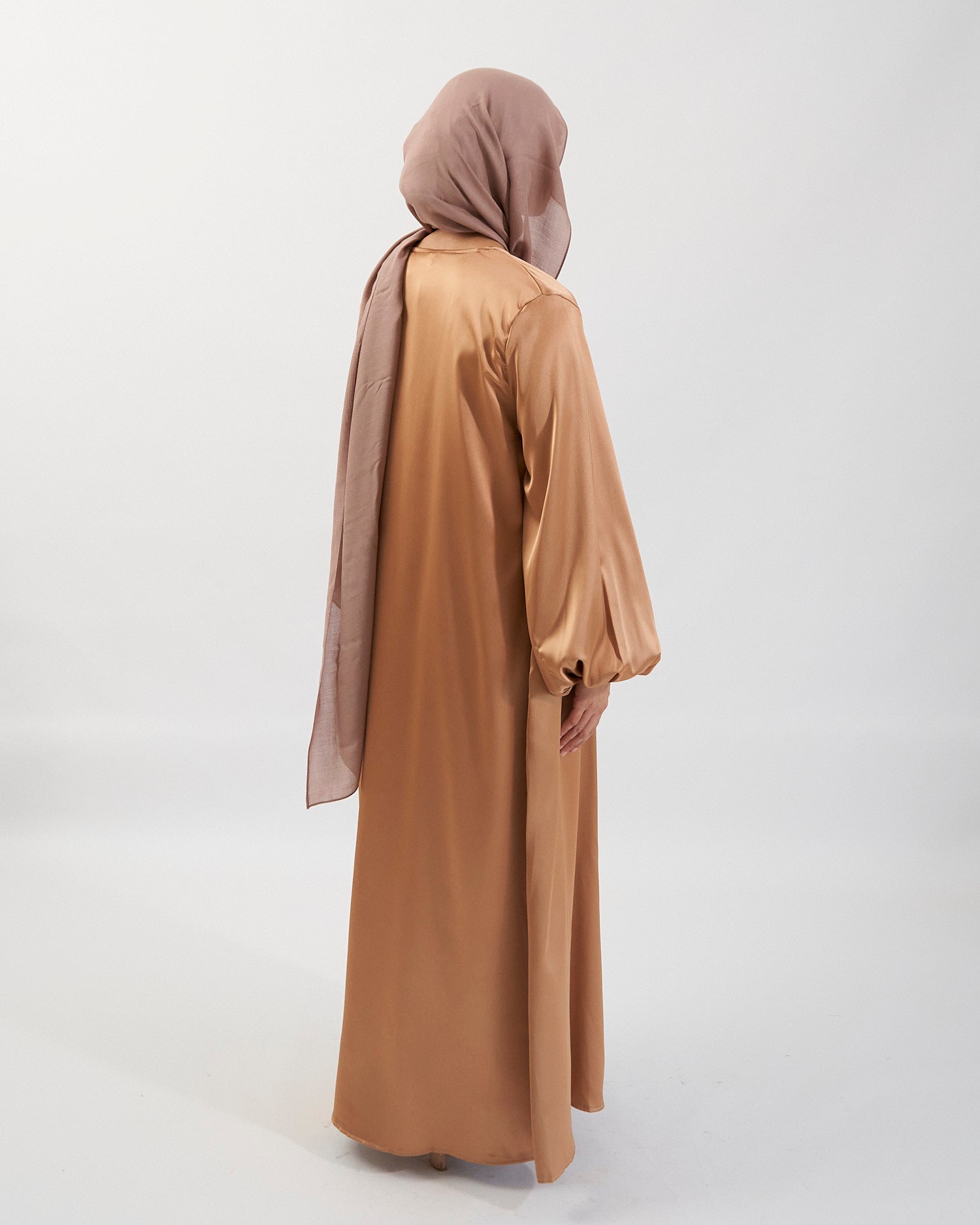 Noor Abaya - Gold Satin Abaya Fajr Noor