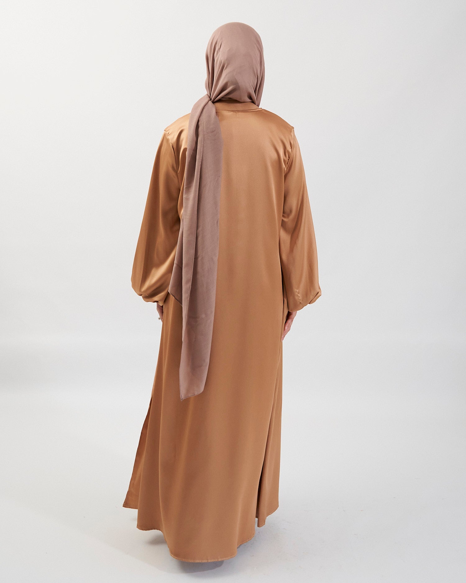 Noor Abaya - Gold Satin Abaya Fajr Noor