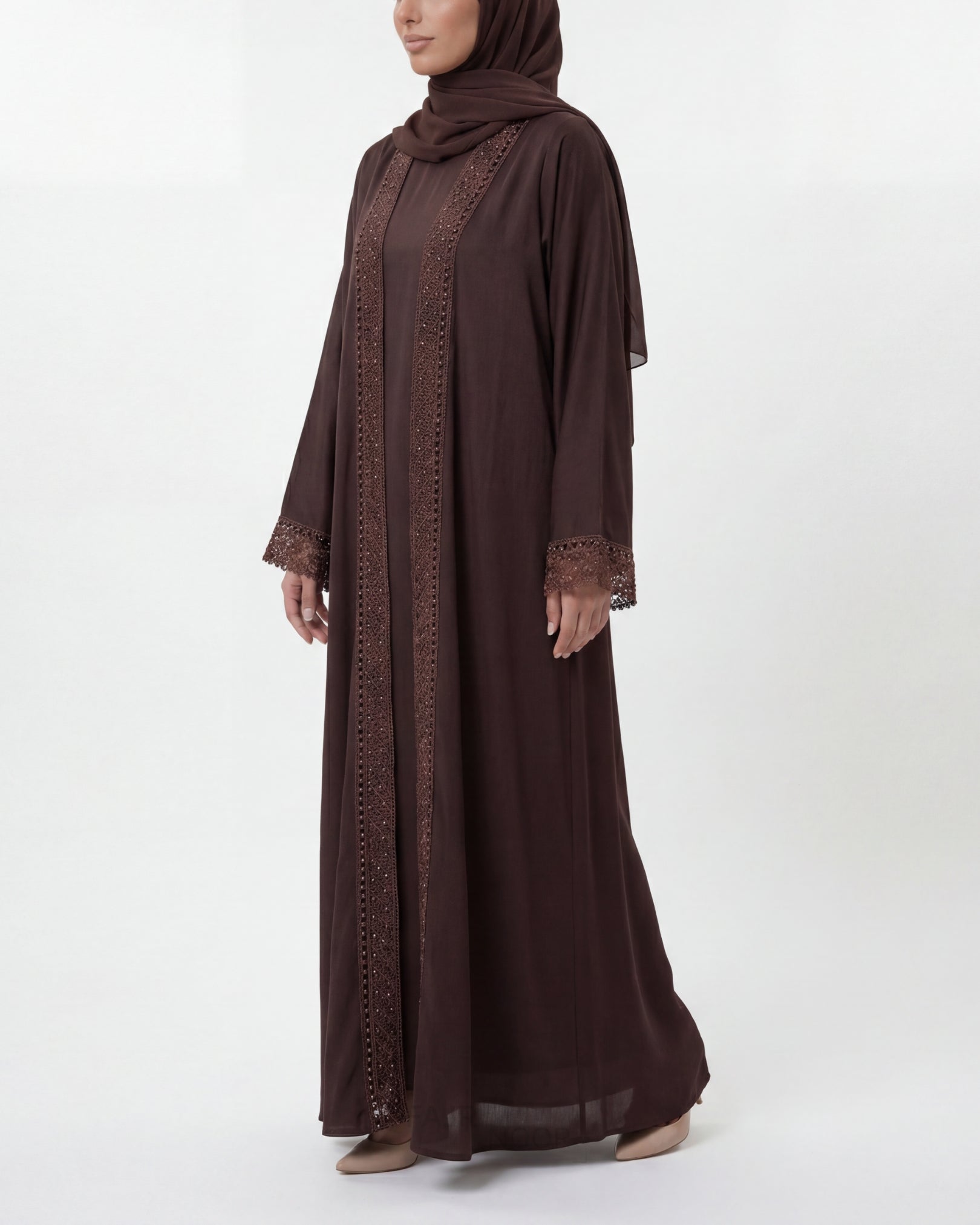 Nourah Everyday Abaya - Coffee