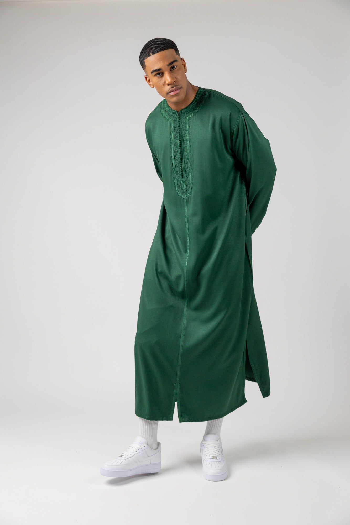 Premium Moroccan Thobe - Emerald
