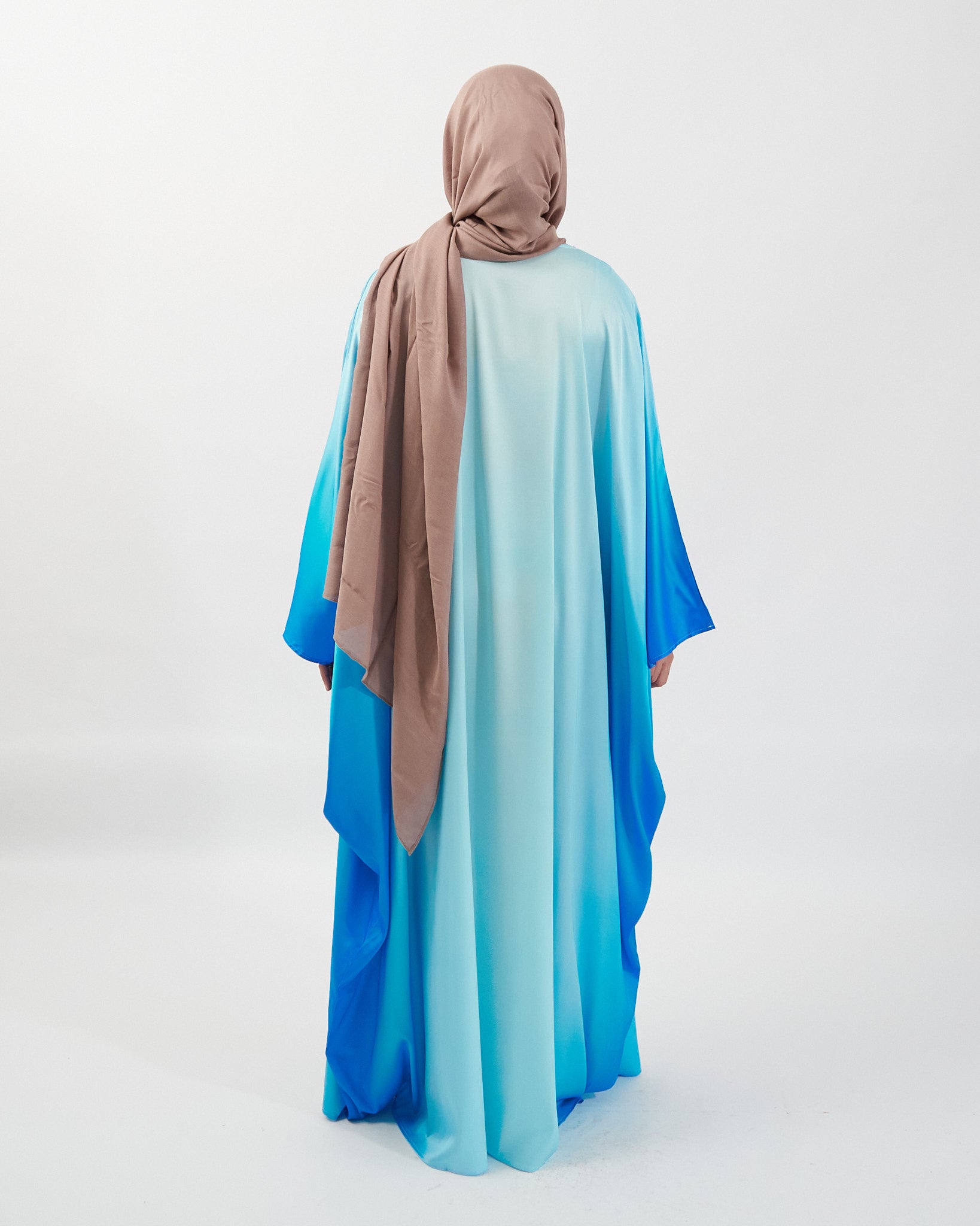 Butterfly Ombre Kaftan - Blue Ombre Abaya Fajr Noor