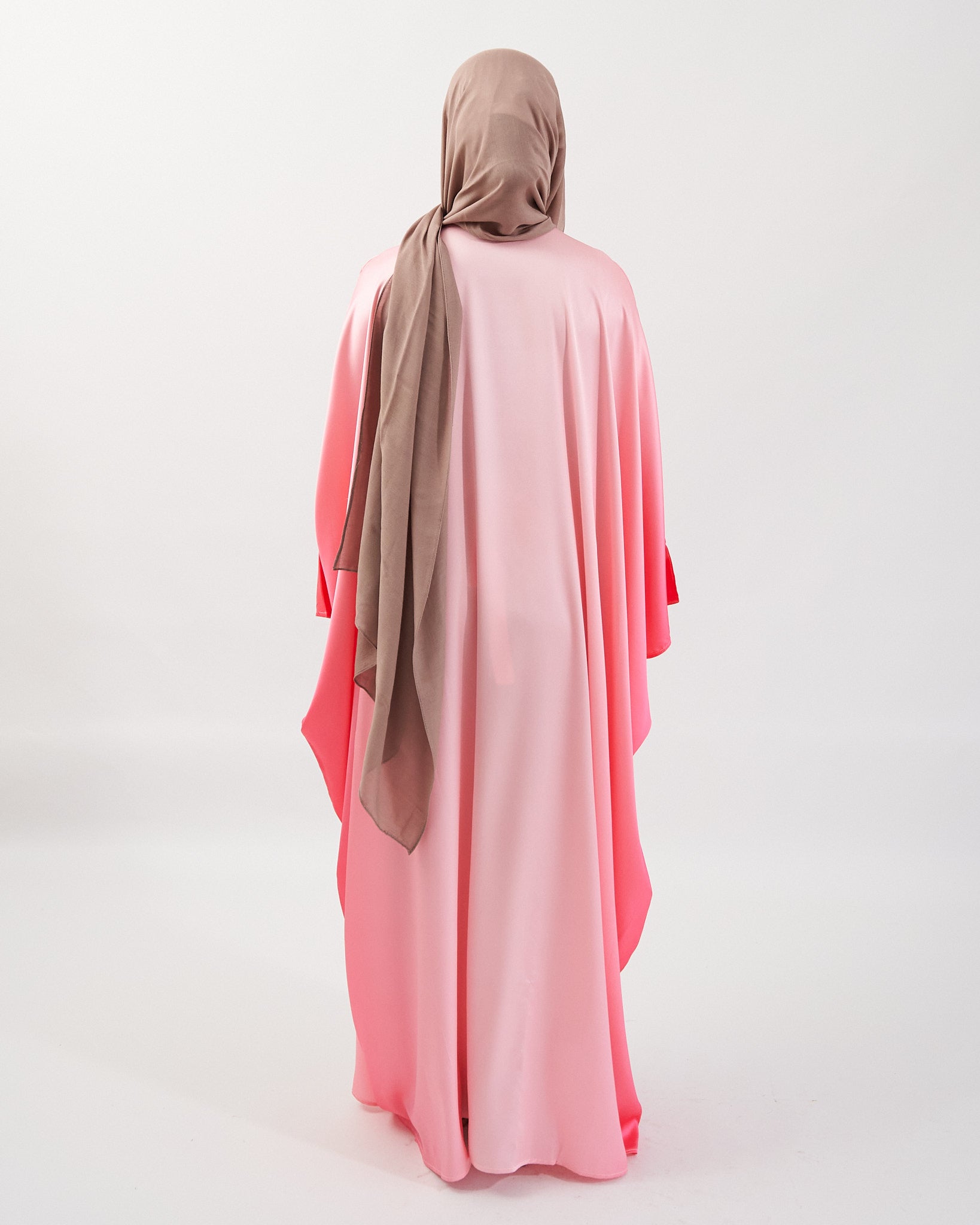 Butterfly Ombre Kaftan - Pink Ombre Abaya Fajr Noor