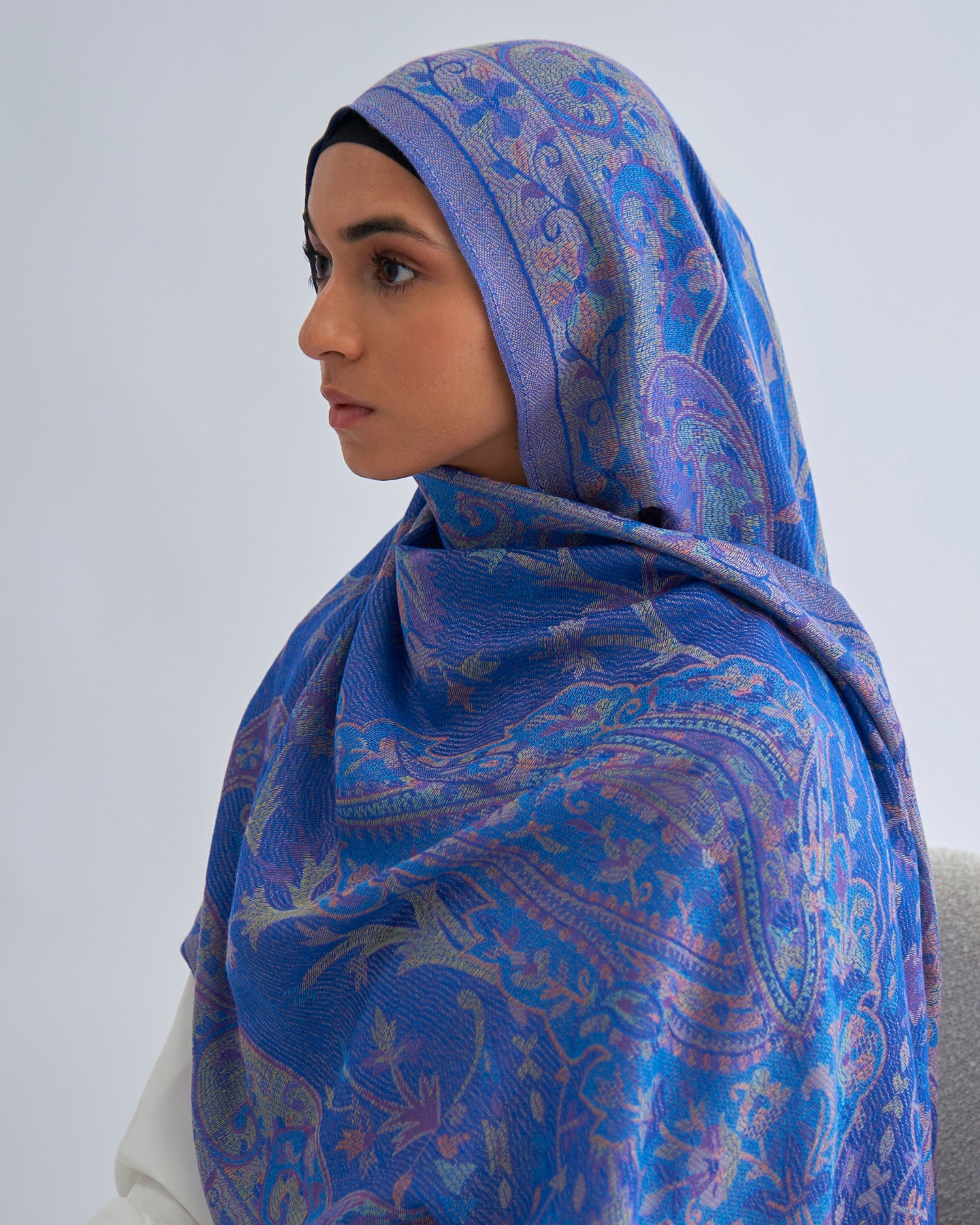 Pashmina Hijab Majestic Blue - Main Image