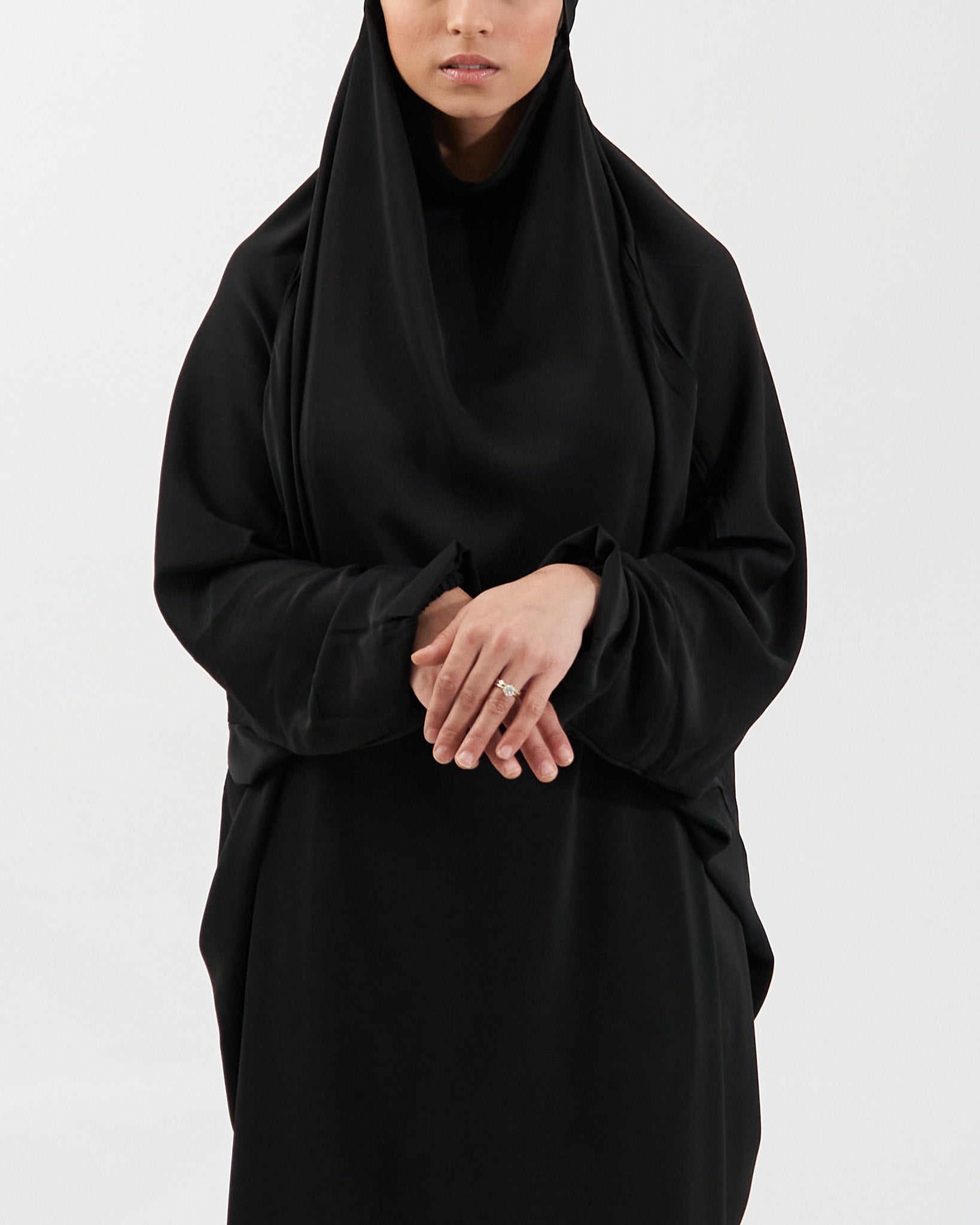 Full Length Prayer Jilbab - Black Jilbab Fajr Noor