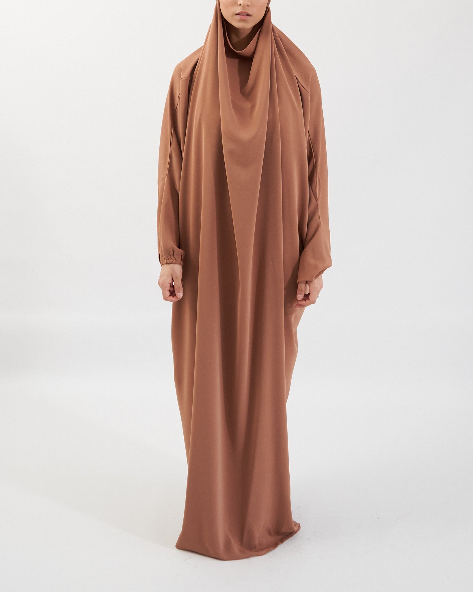 Full Length Prayer Jilbab - Brown Jilbab Fajr Noor