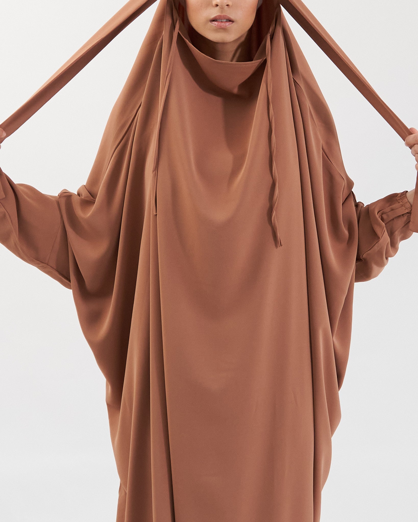 Full Length Prayer Jilbab - Brown Jilbab Fajr Noor