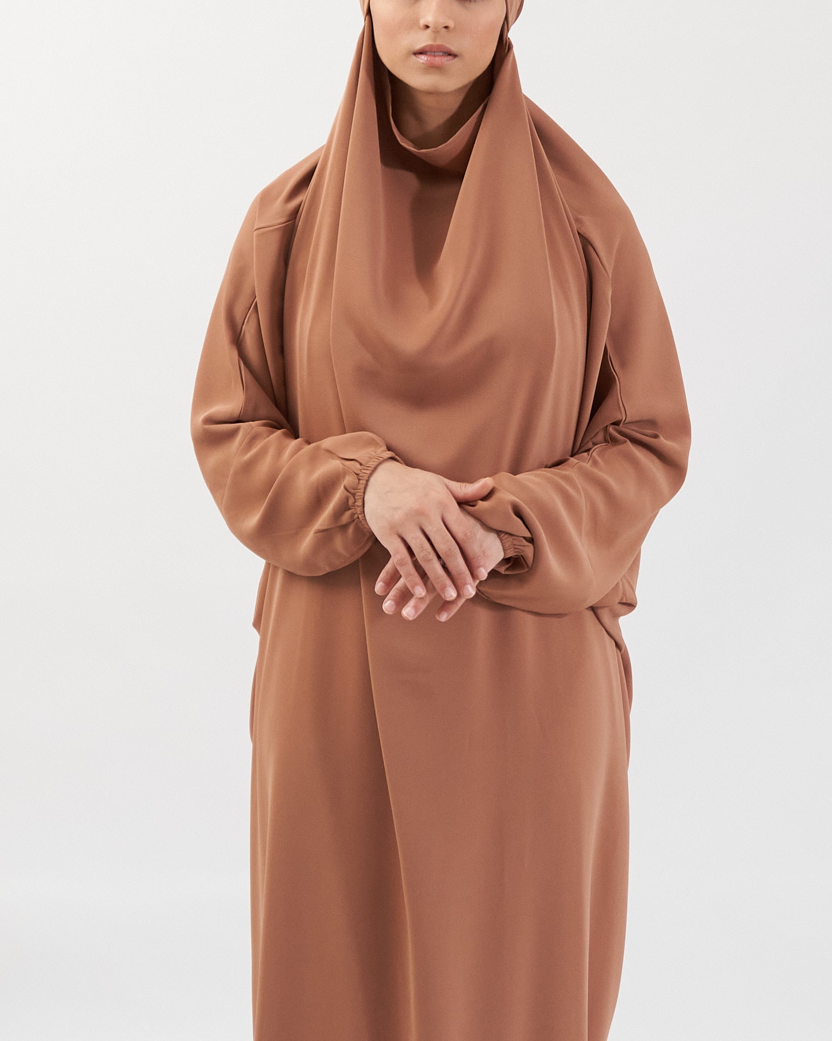 Full Length Prayer Jilbab - Brown Jilbab Fajr Noor
