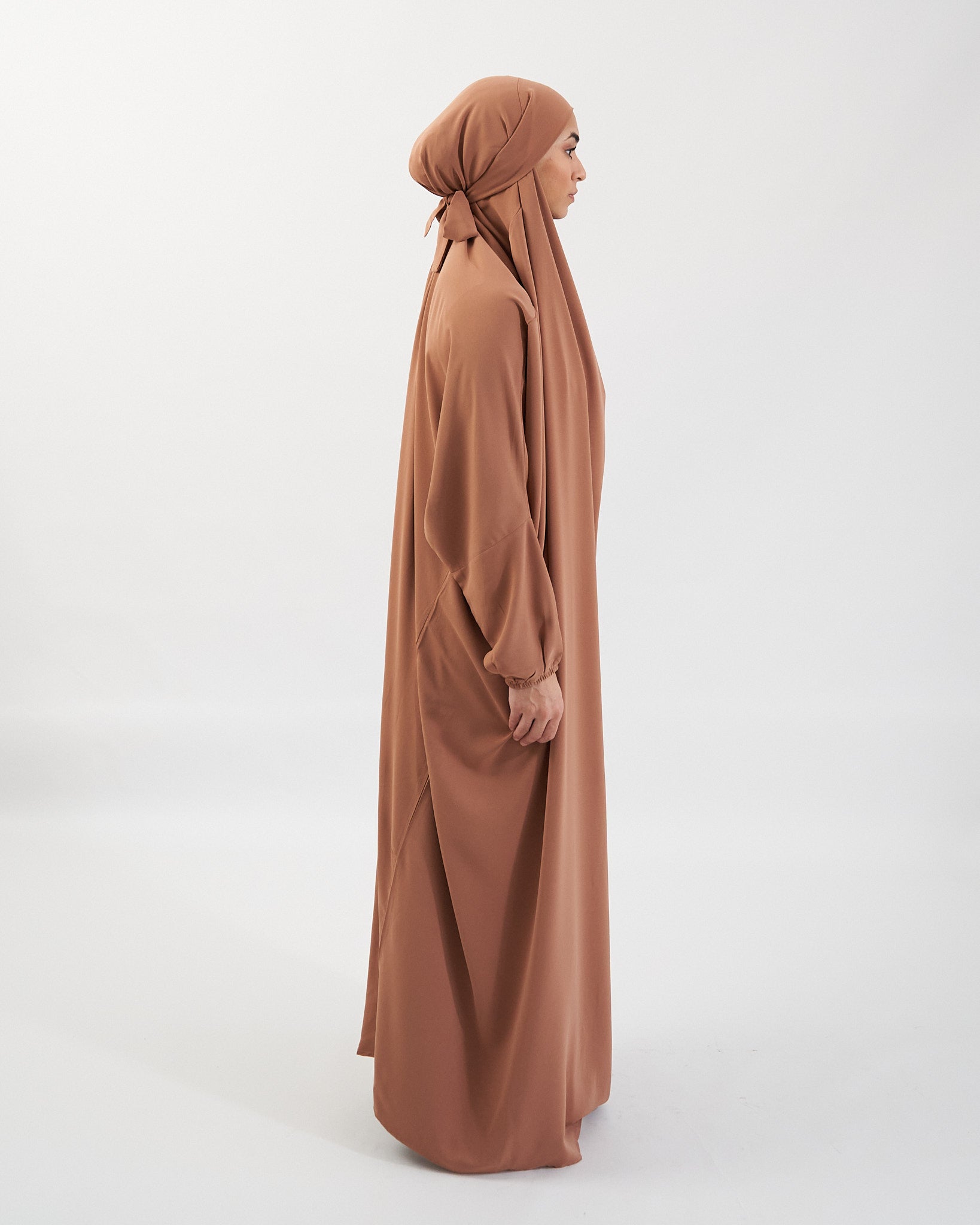 Full Length Prayer Jilbab - Brown Jilbab Fajr Noor
