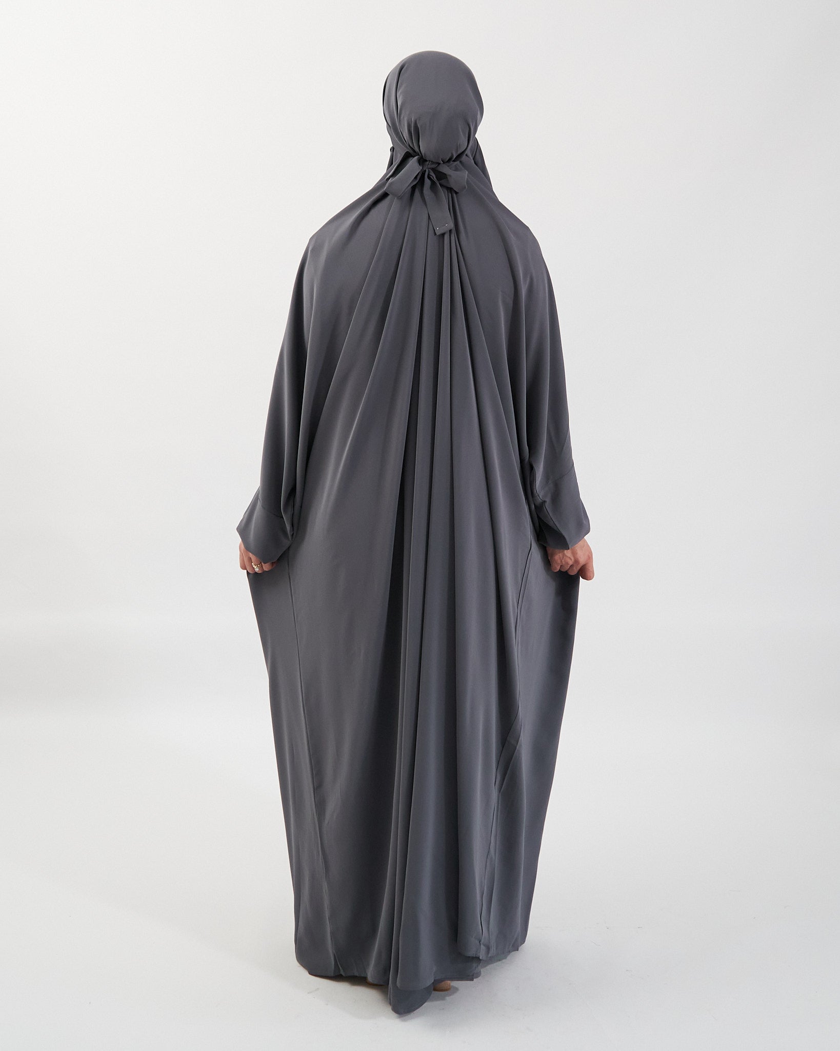 Full Length Prayer Jilbab - Charcoal Jilbab Fajr Noor