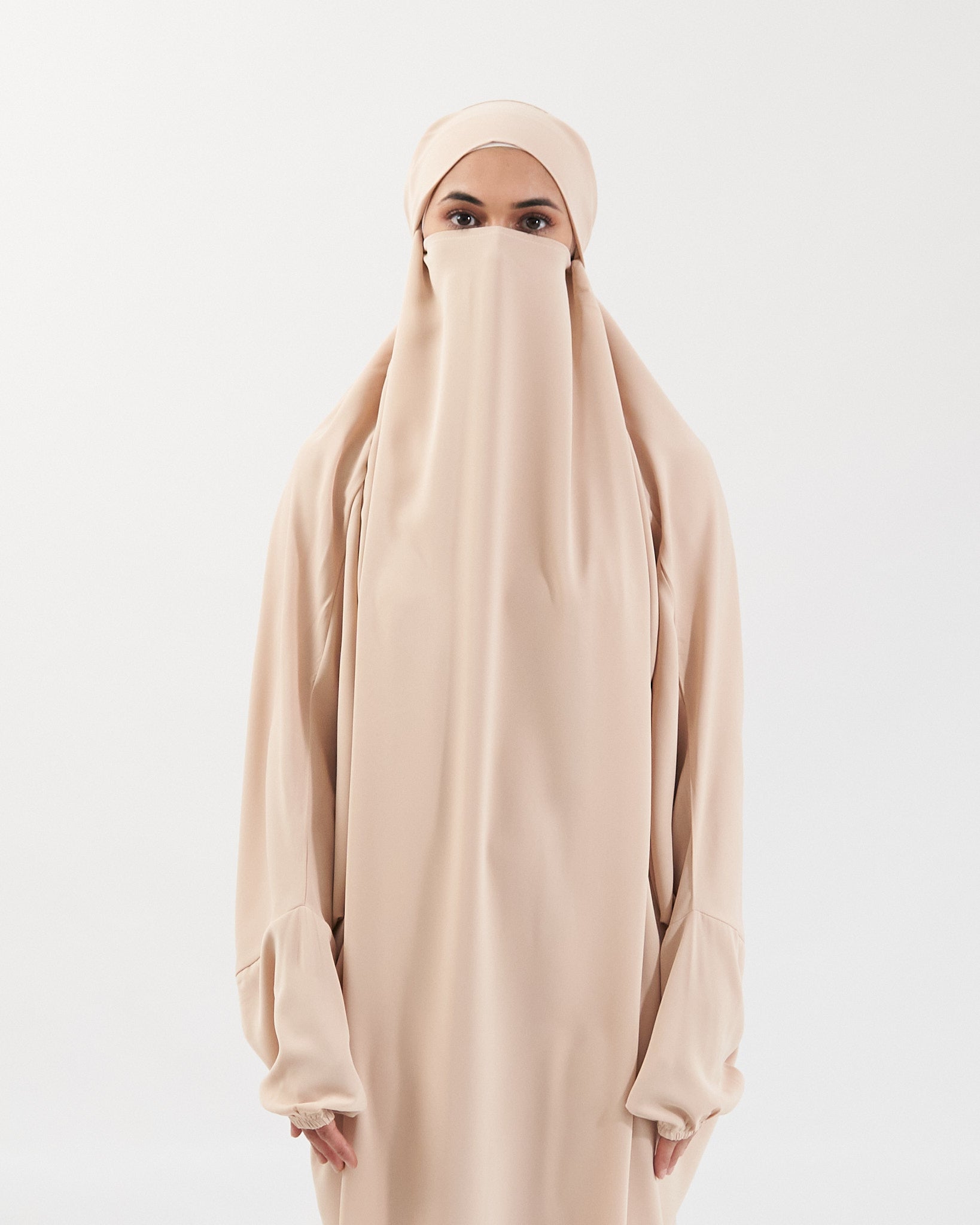 Full Length Prayer Jilbab - Cream Jilbab Fajr Noor