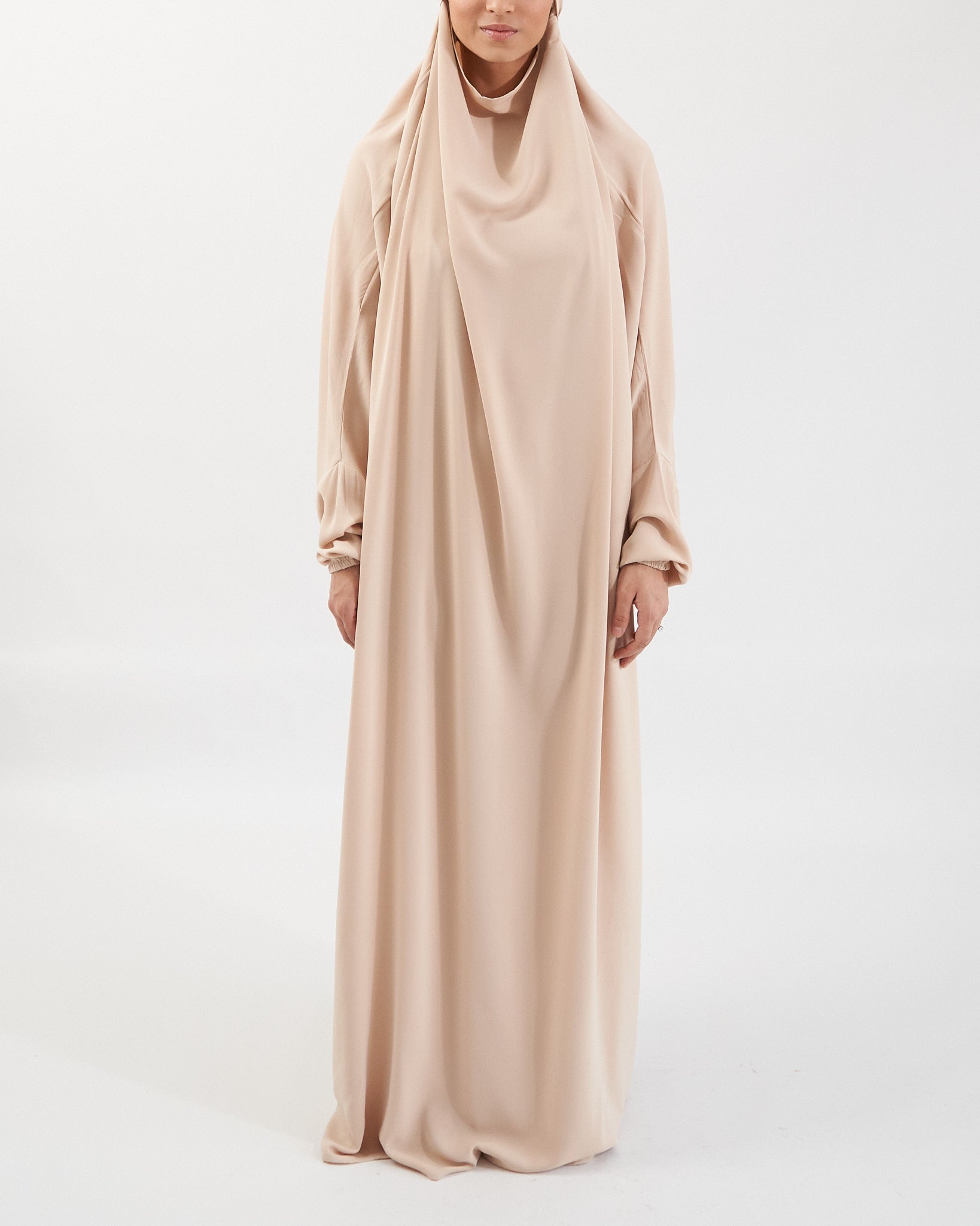 Full Length Prayer Jilbab - Cream Jilbab Fajr Noor