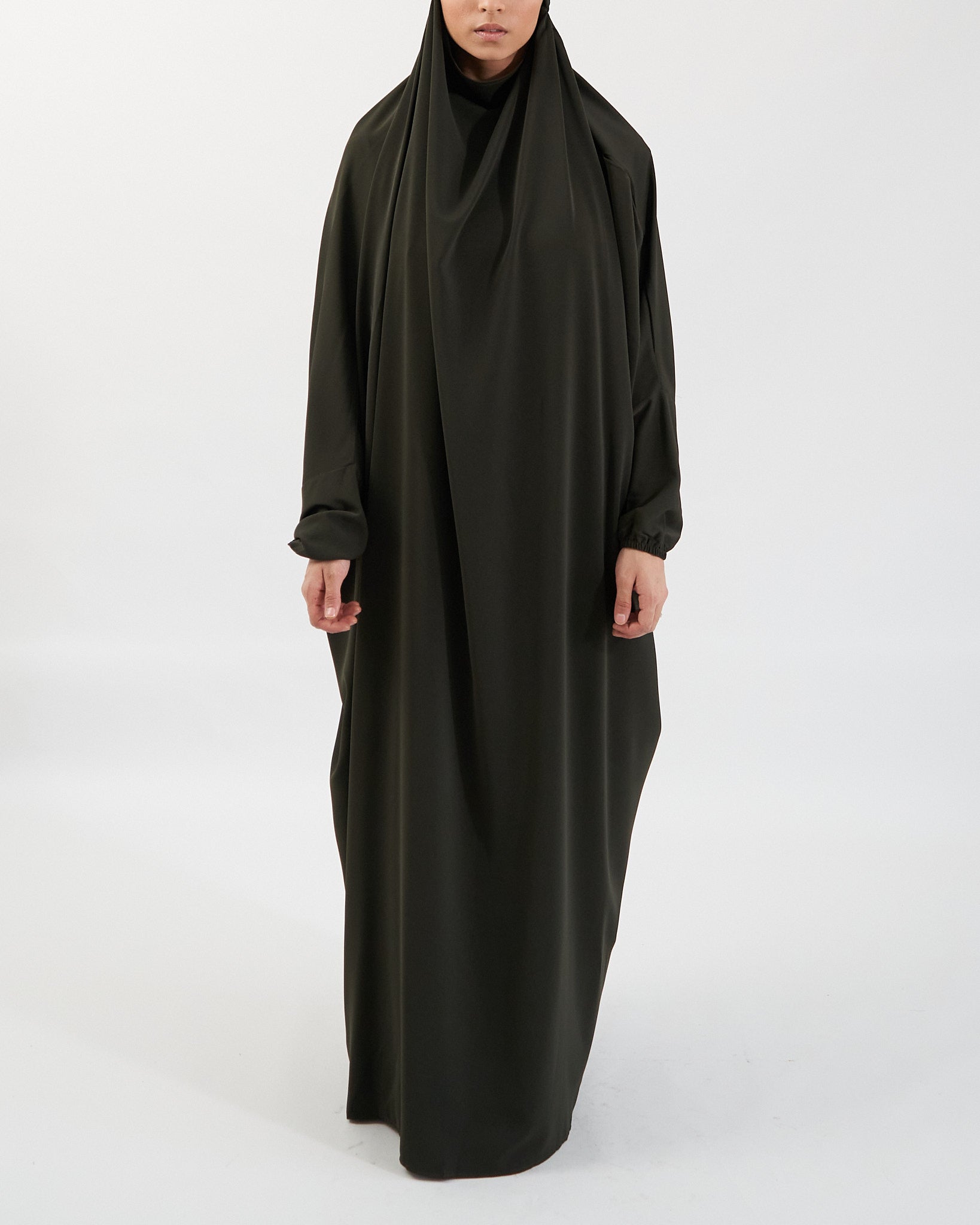 Full Length Prayer Jilbab - Khaki Jilbab Fajr Noor