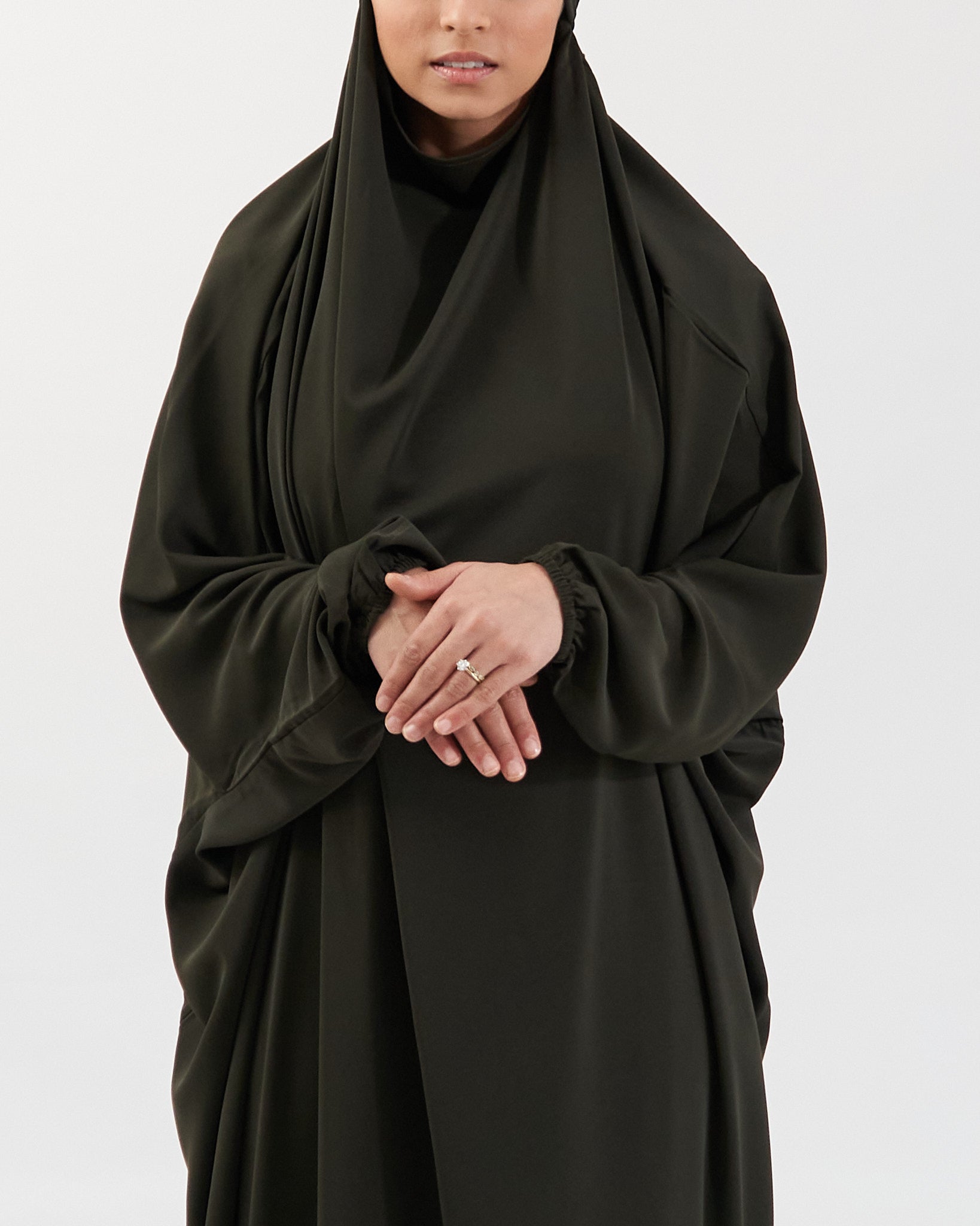 Full Length Prayer Jilbab - Khaki Jilbab Fajr Noor