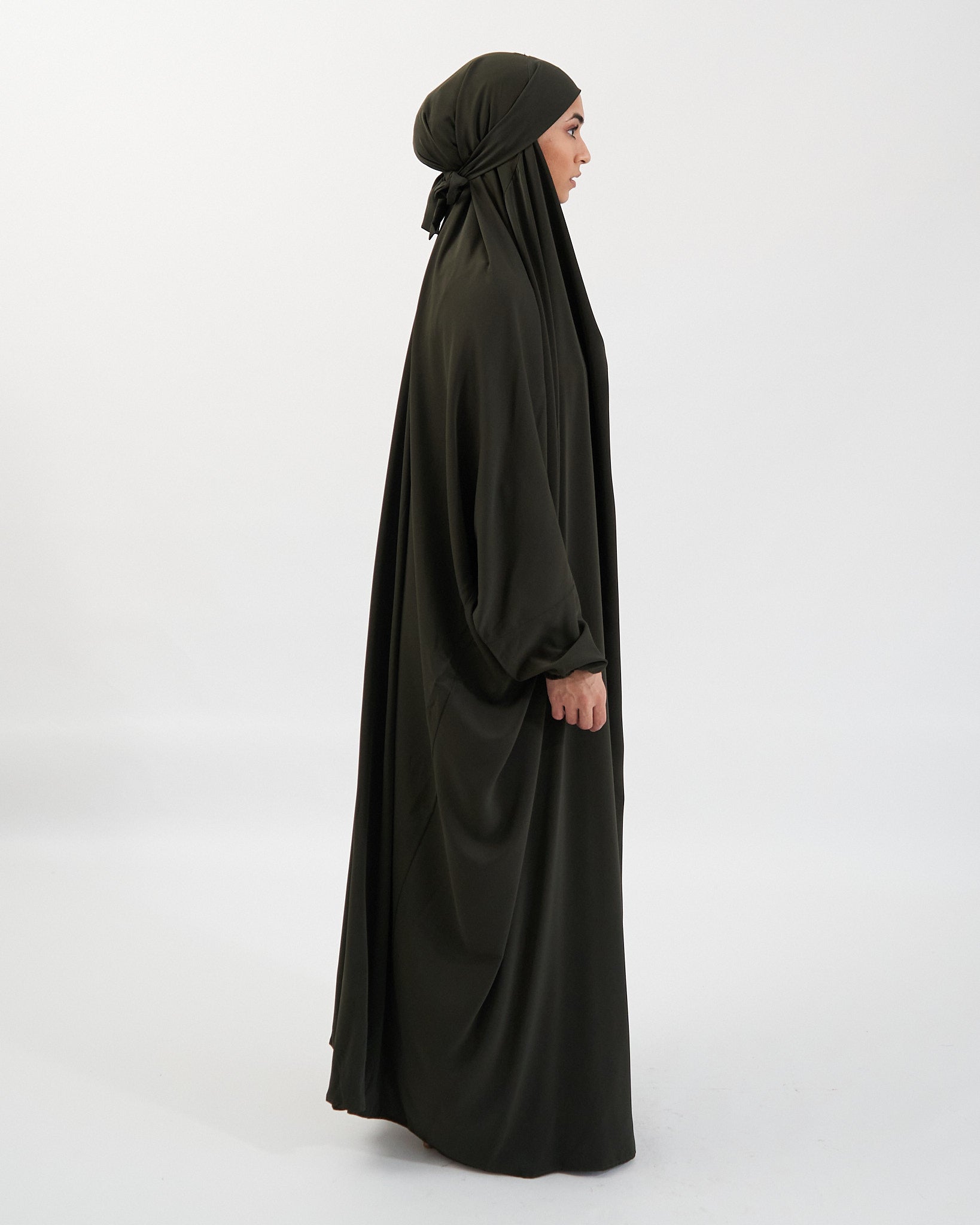 Full Length Prayer Jilbab - Khaki Jilbab Fajr Noor