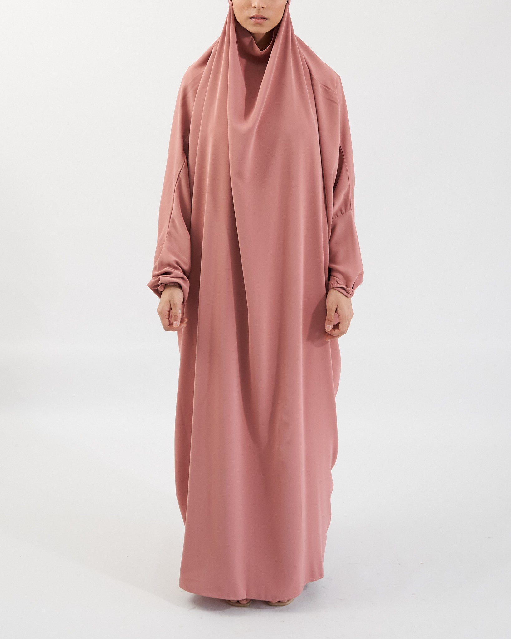 Full Length Prayer Jilbab - Pink Jilbab Fajr Noor