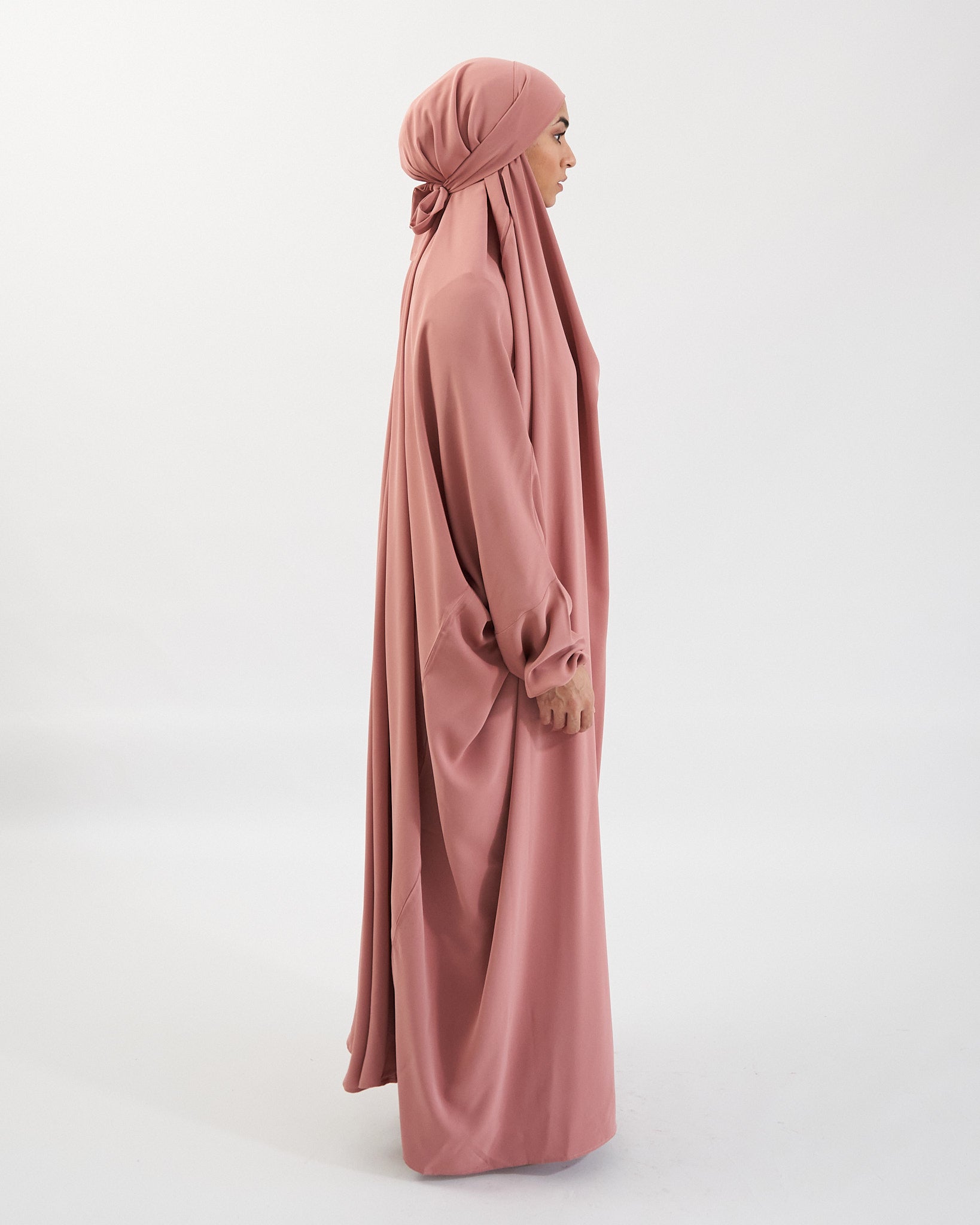 Full Length Prayer Jilbab - Pink Jilbab Fajr Noor