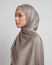 Premium Satin Silk Hijab - Neutral