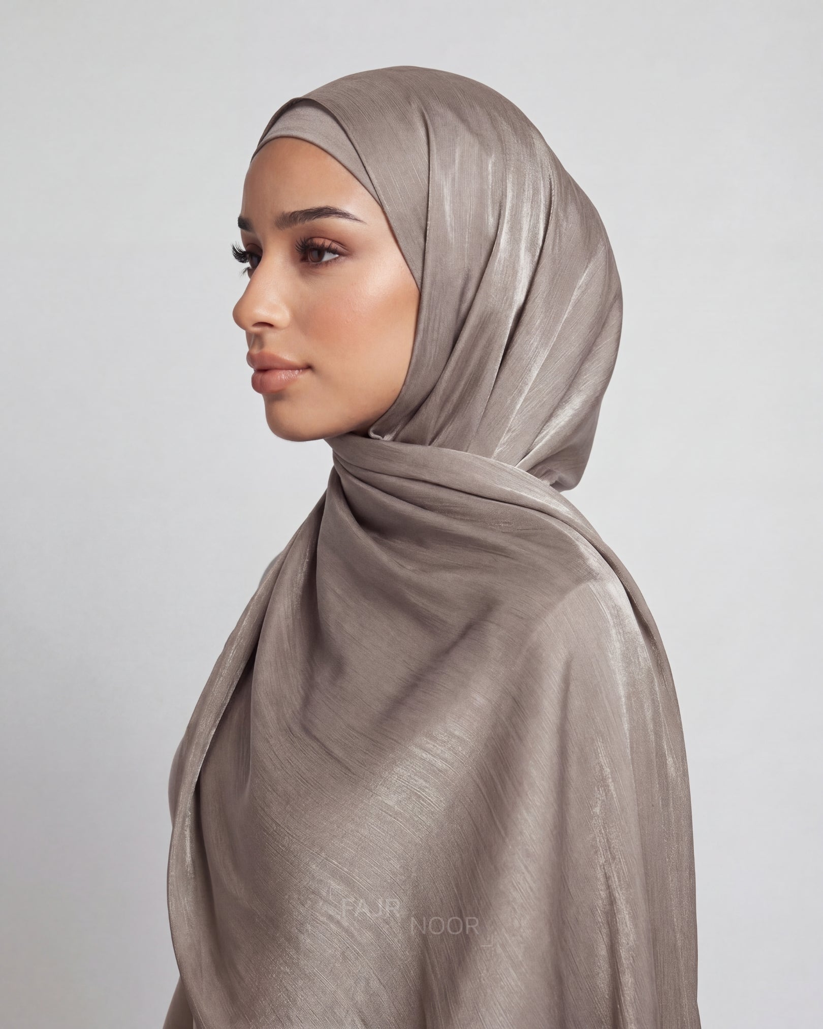 Premium Satin Silk Hijab - Neutral