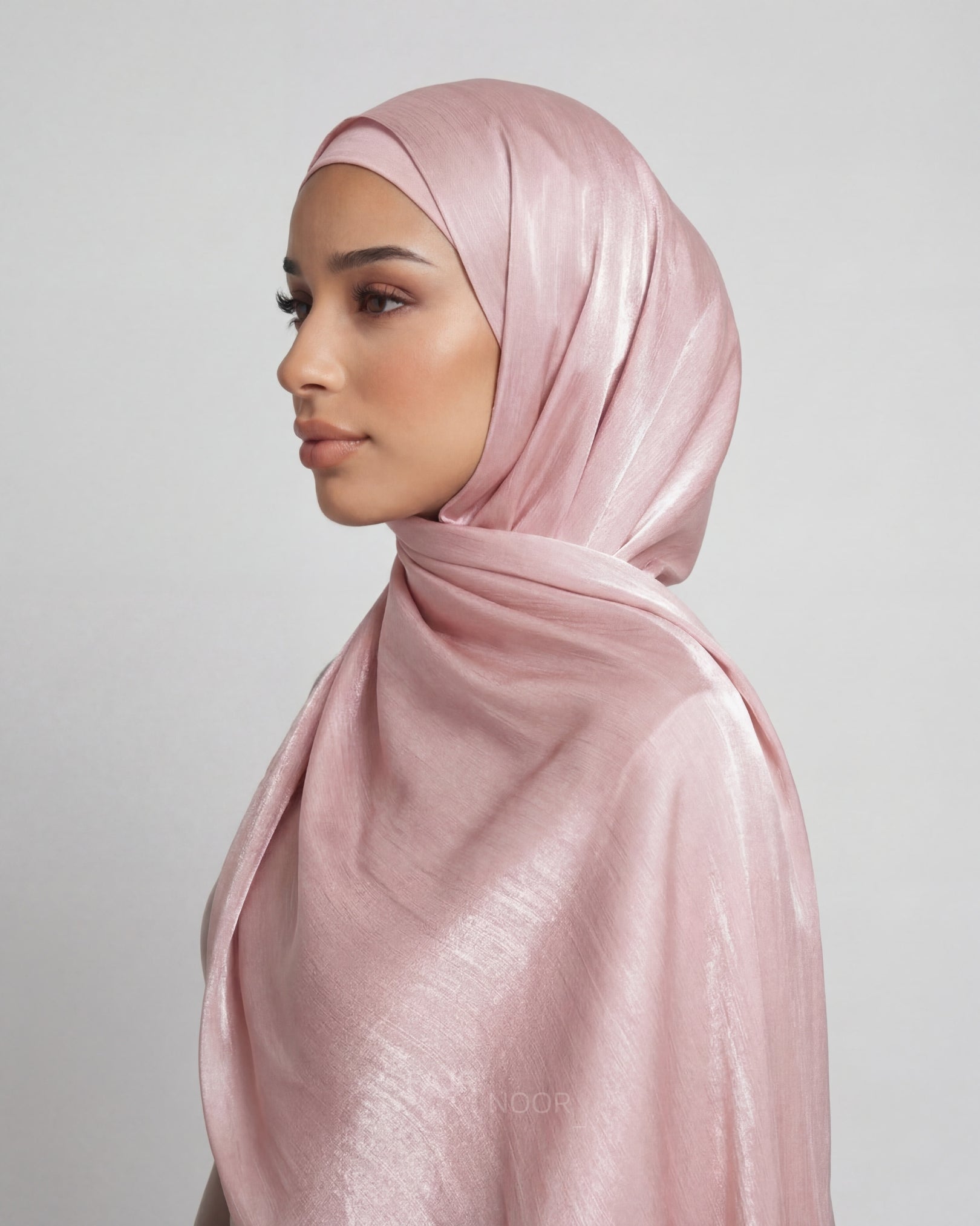 Premium Satin Silk Hijab - Pink