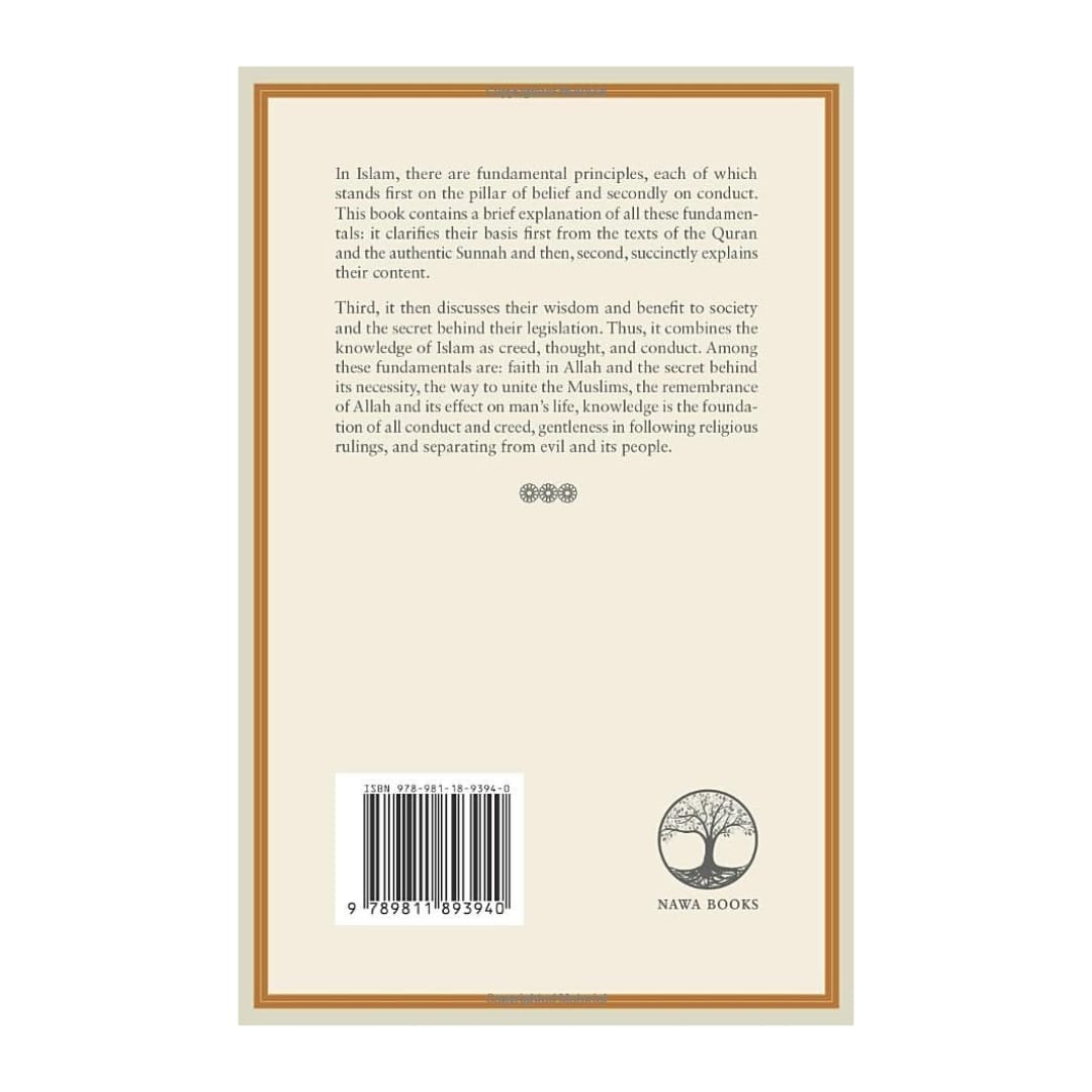 Back cover of a book with text and a barcode, featuring the Nawa Books logo.