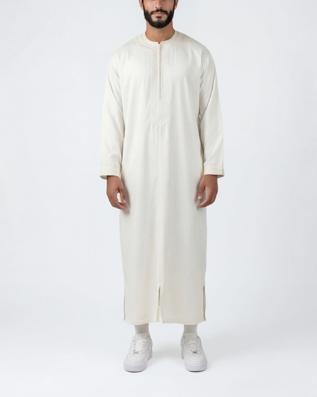 Premium Moroccan Thobe - White