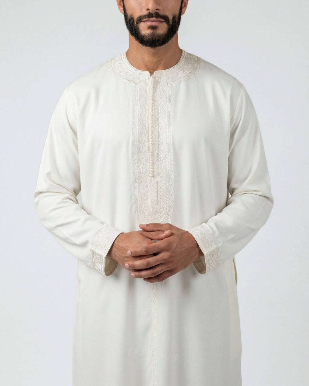 Premium Moroccan Thobe - White