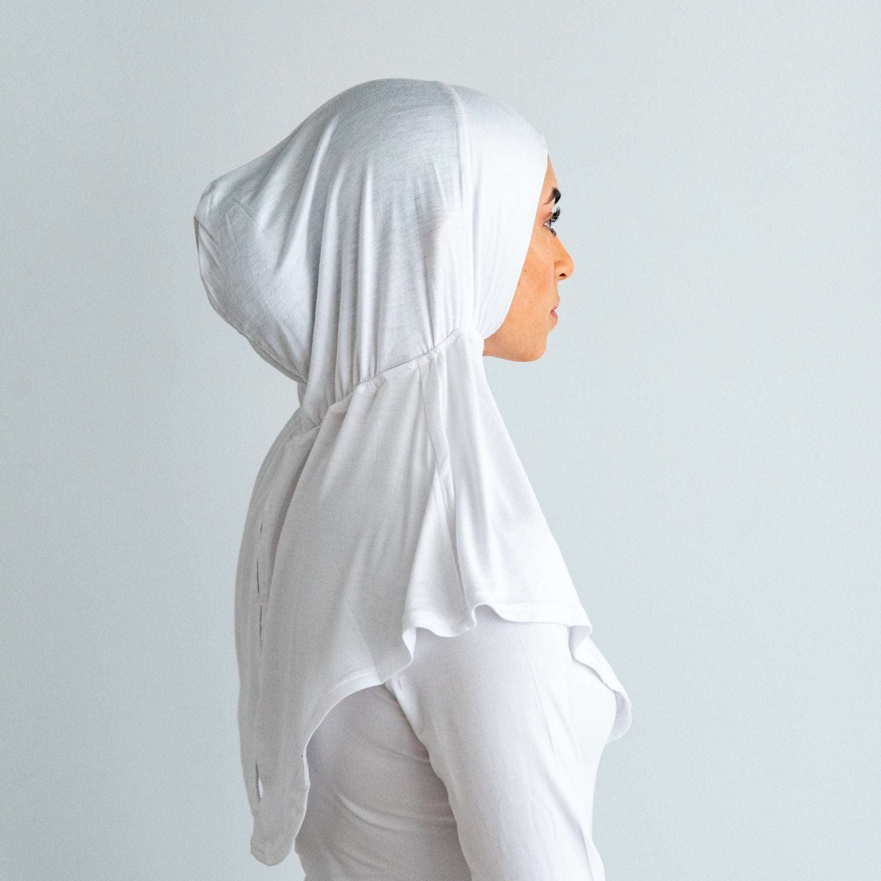 Ninja Hijab Cap - White Hijab Cap Fajr Noor