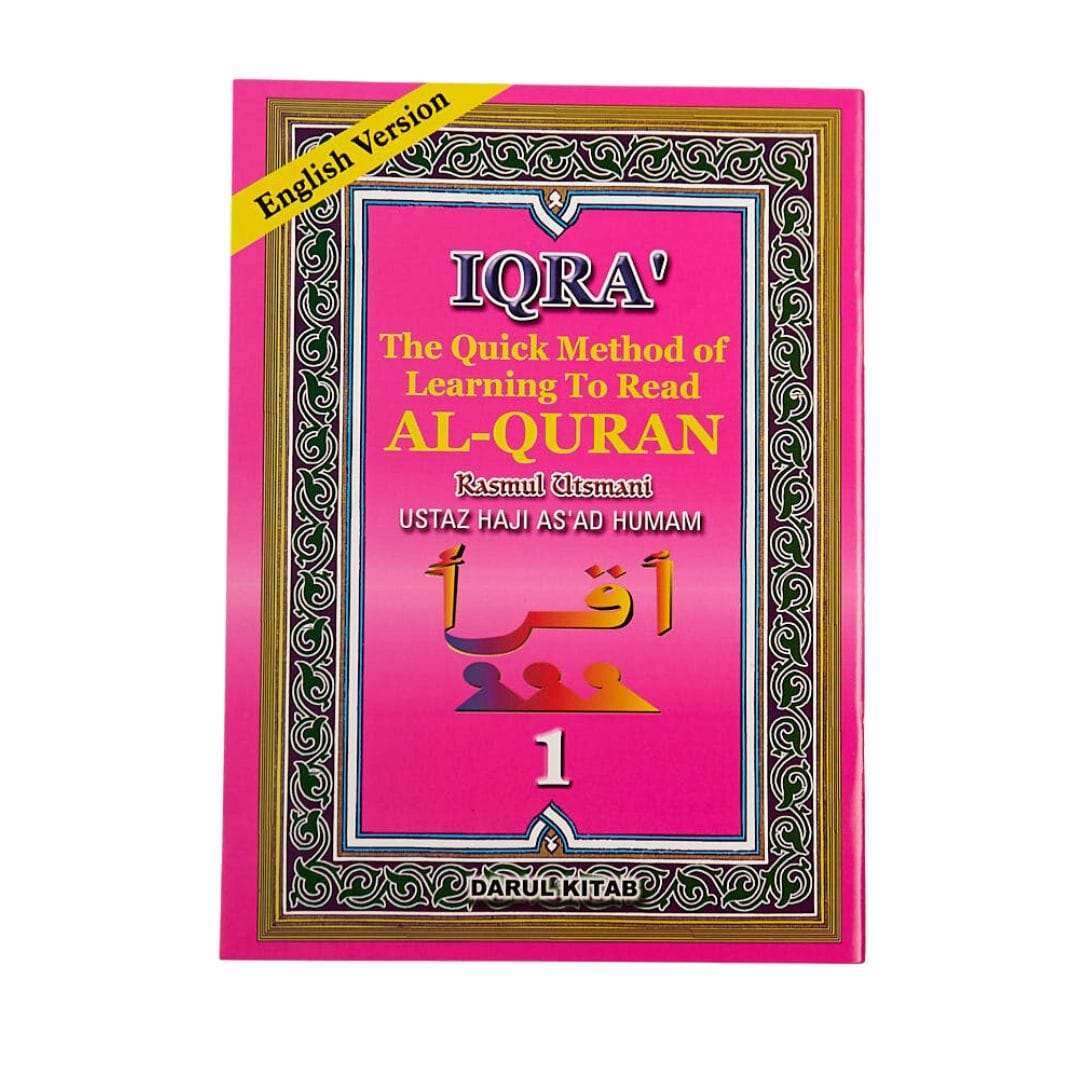 IQRA Quick Method of Learning to Read Quran - Set of 6 Islamic Book Fajr Noor