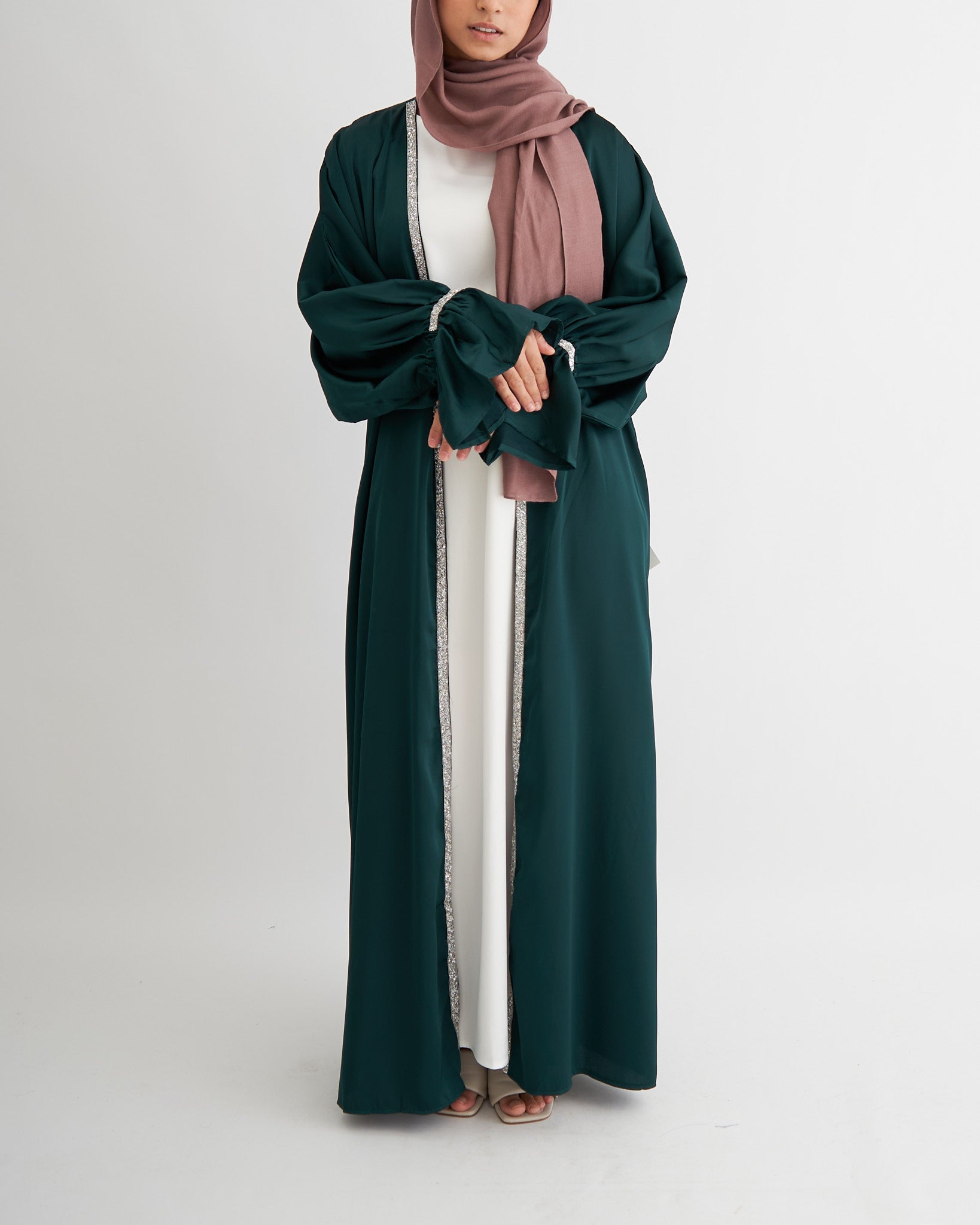 Zainab Abaya Set - Emerald