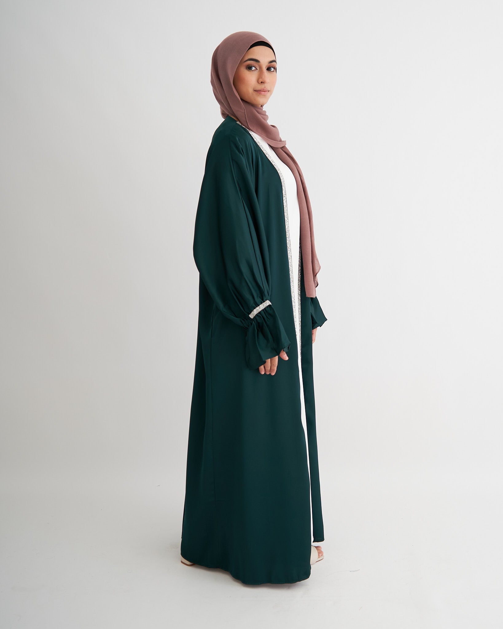 Zainab Abaya Set - Emerald