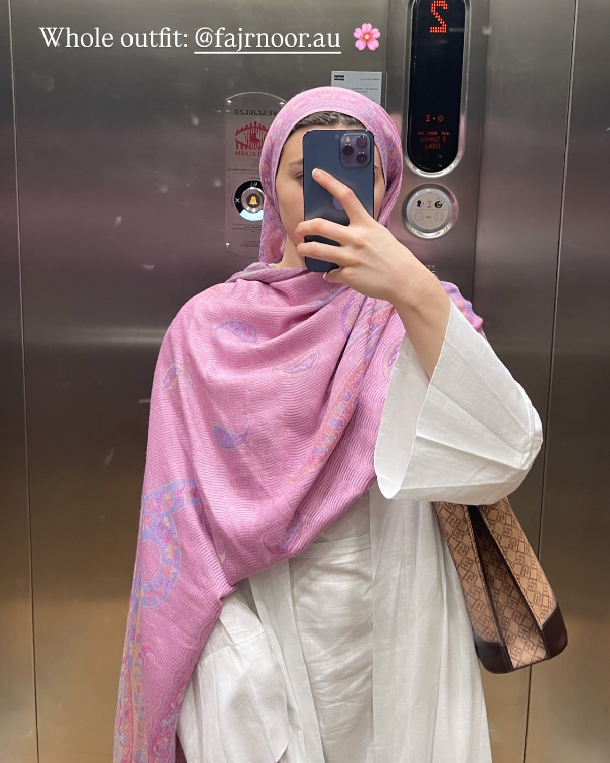 Aya Linen Abaya - White