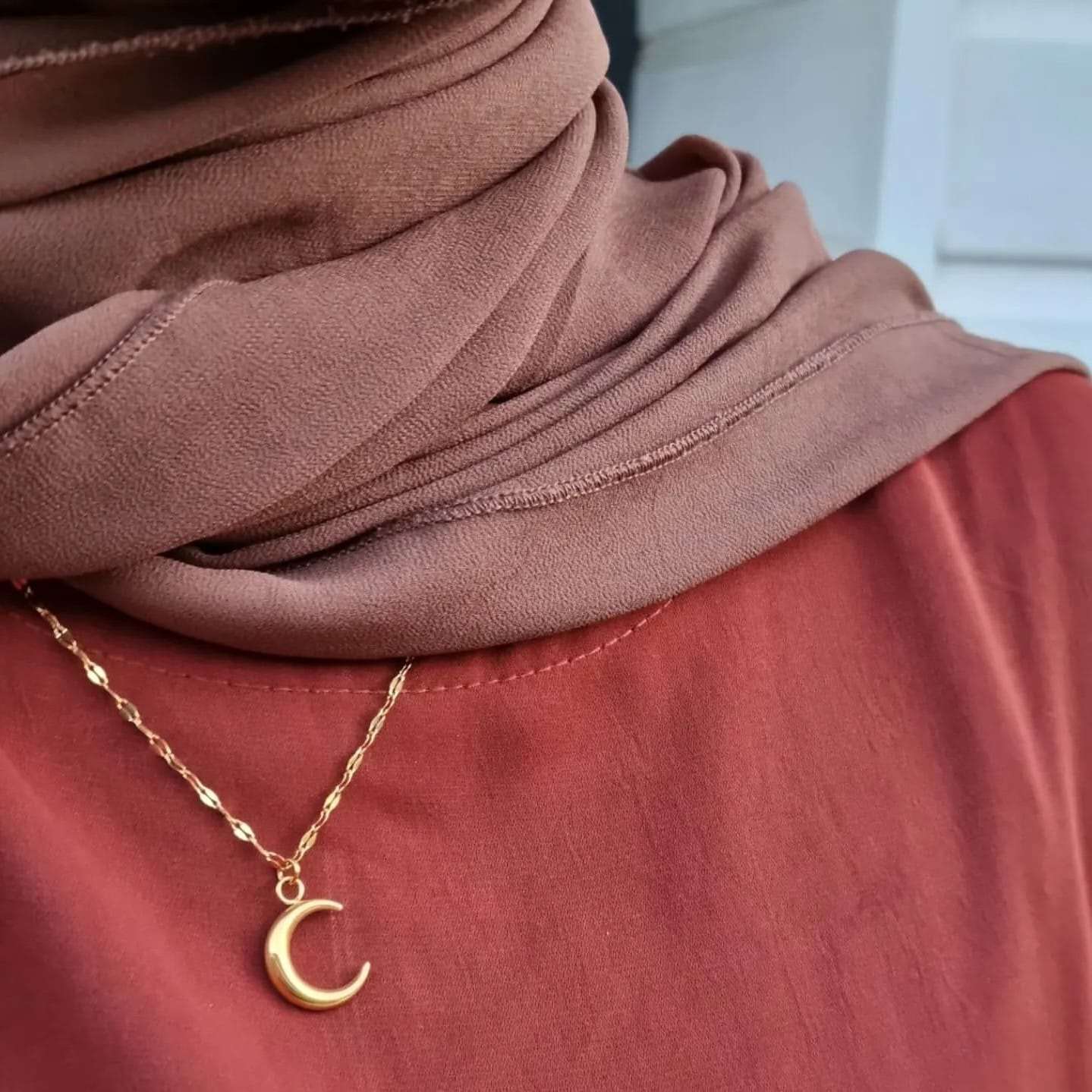 Crescent Moon Necklace Necklace Fajr Noor