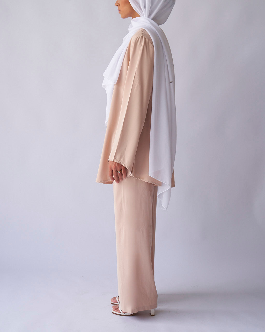 Sarah Set - Cream Dress Set Fajr Noor