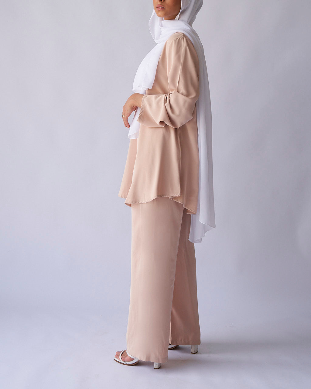 Sarah Set - Cream Dress Set Fajr Noor